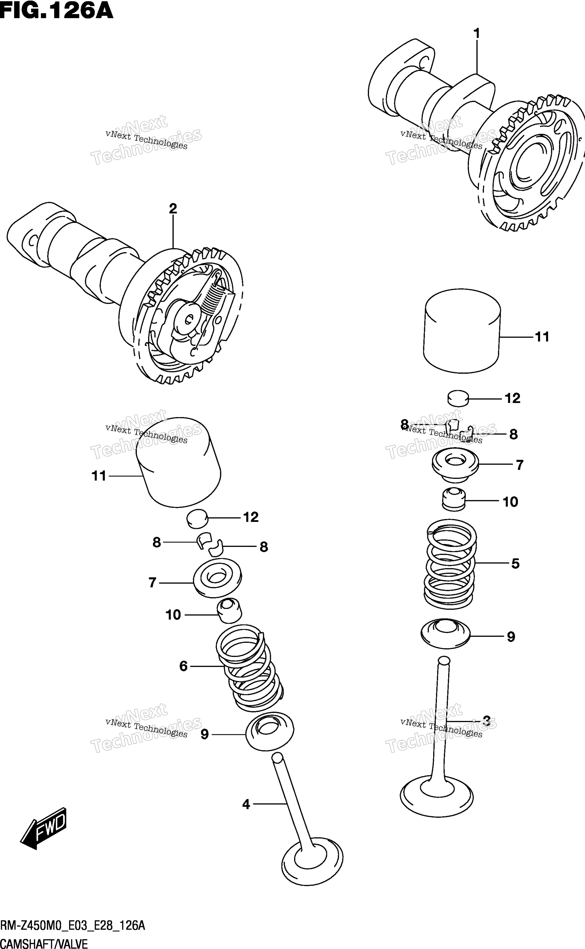 Camshaft / клапан