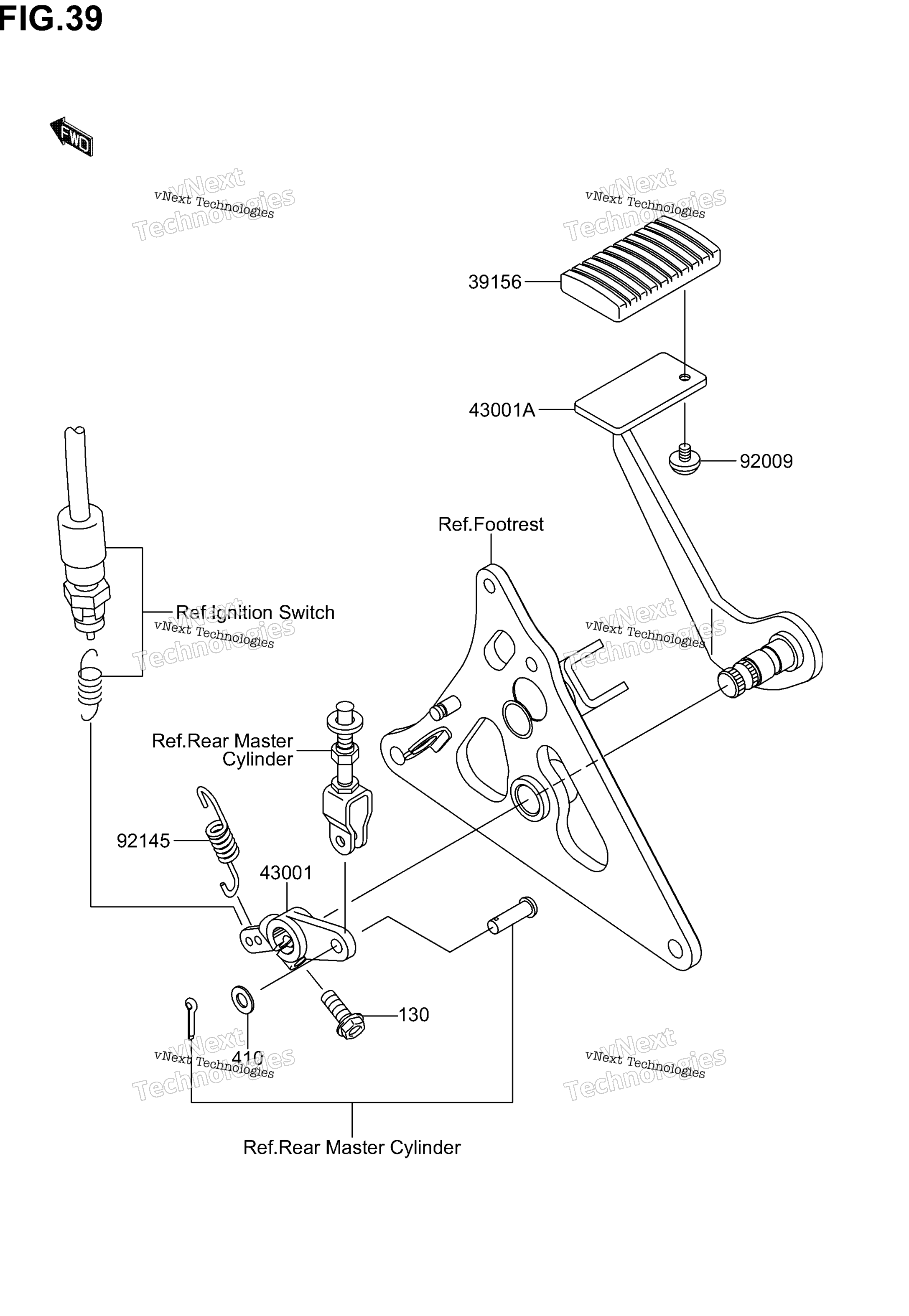 Тормоз Pedal/Torque Link