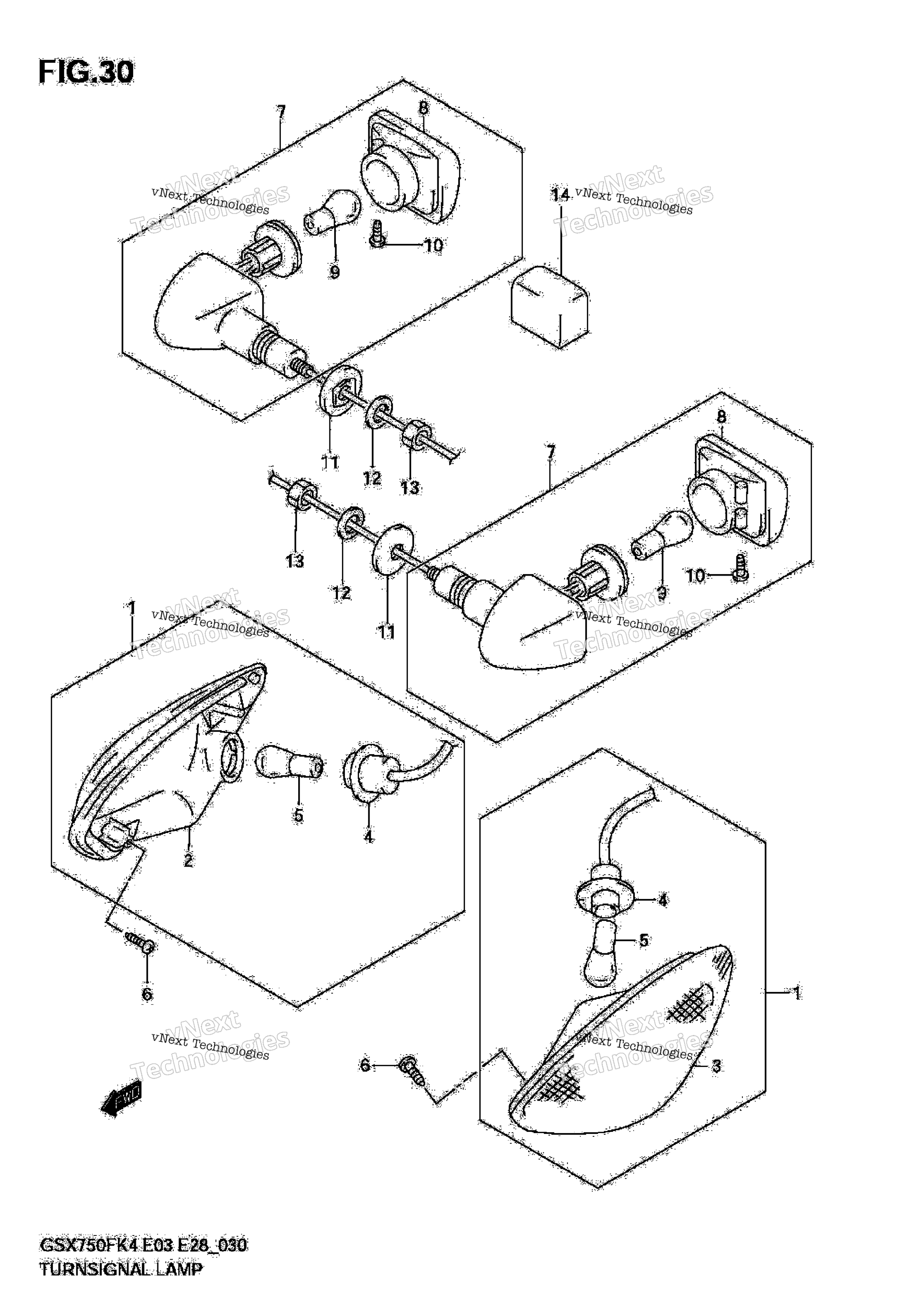 Turn Signal Lamp (Model K4 / K5)