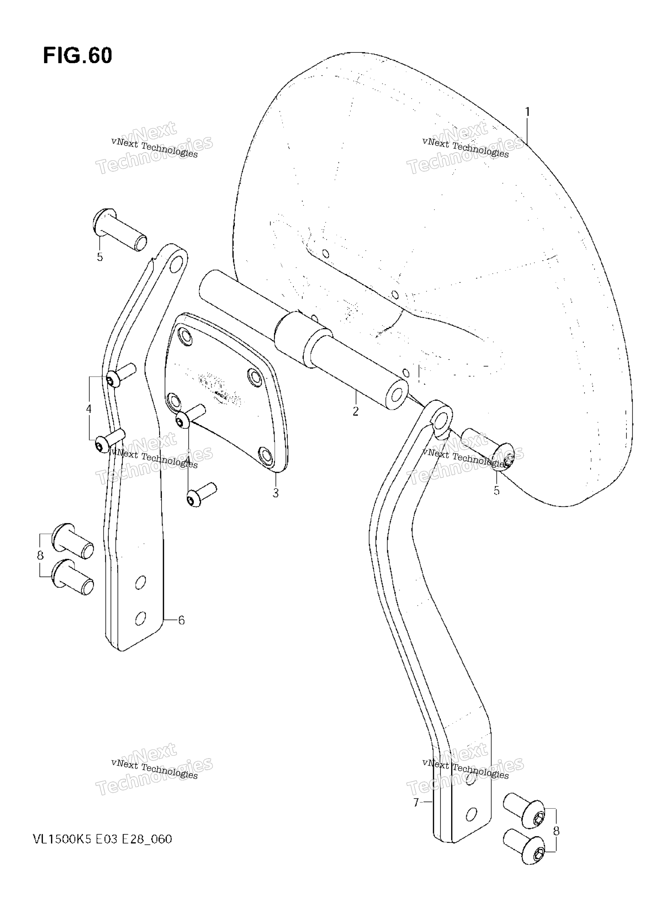 Backrest, Mounts, кофры C90t