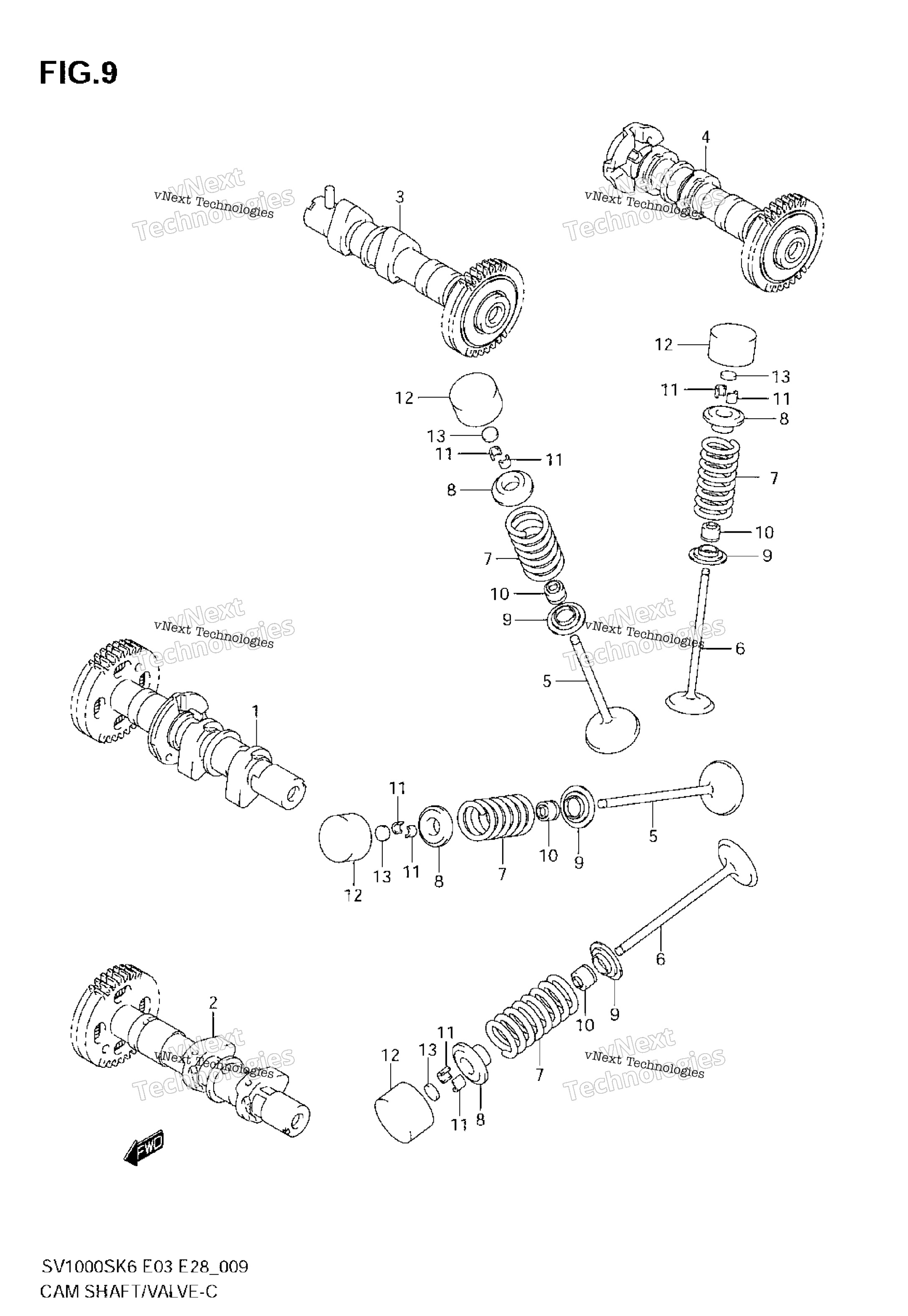 Camshaft / клапан