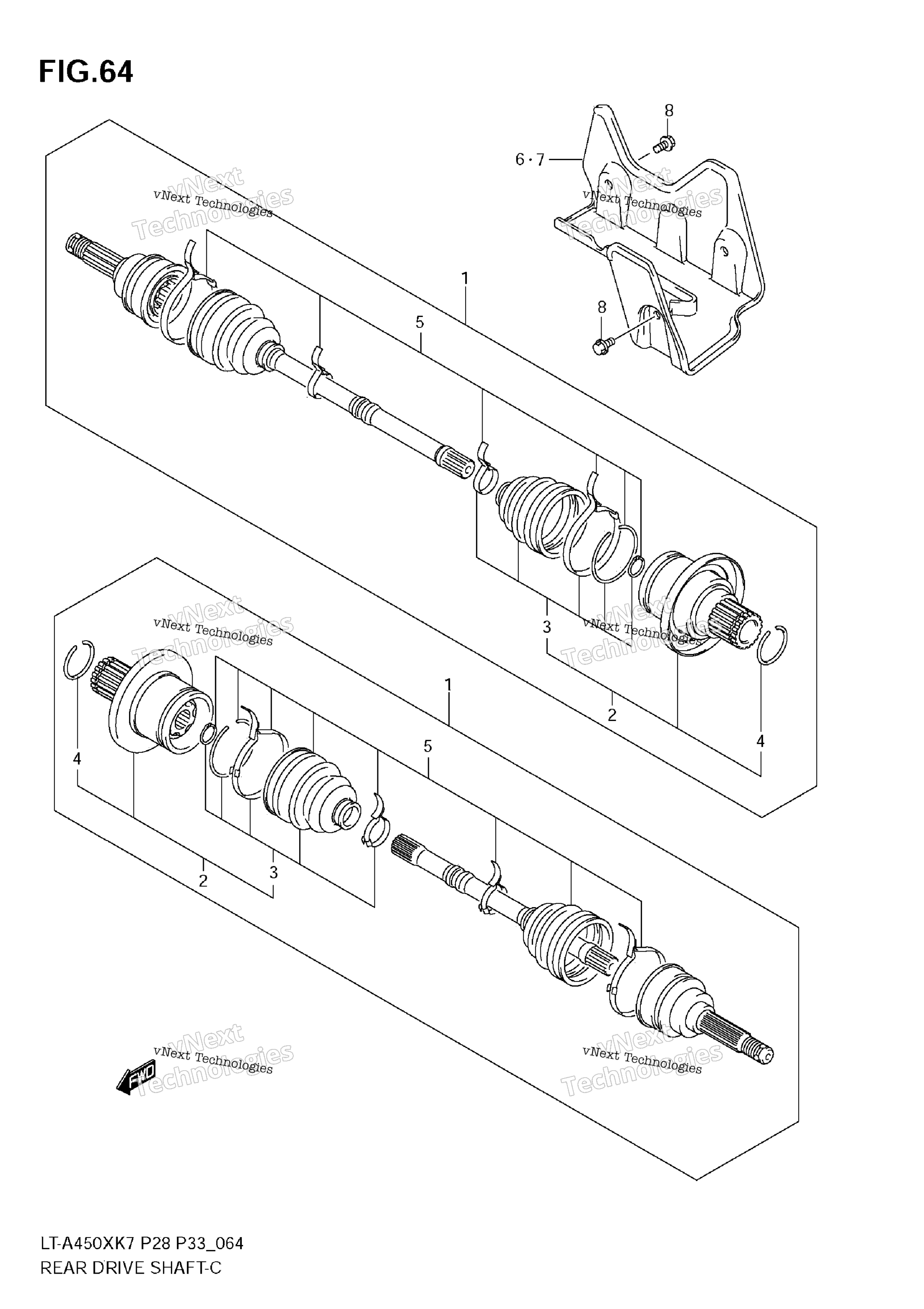 Задняя часть Drive Shaft
