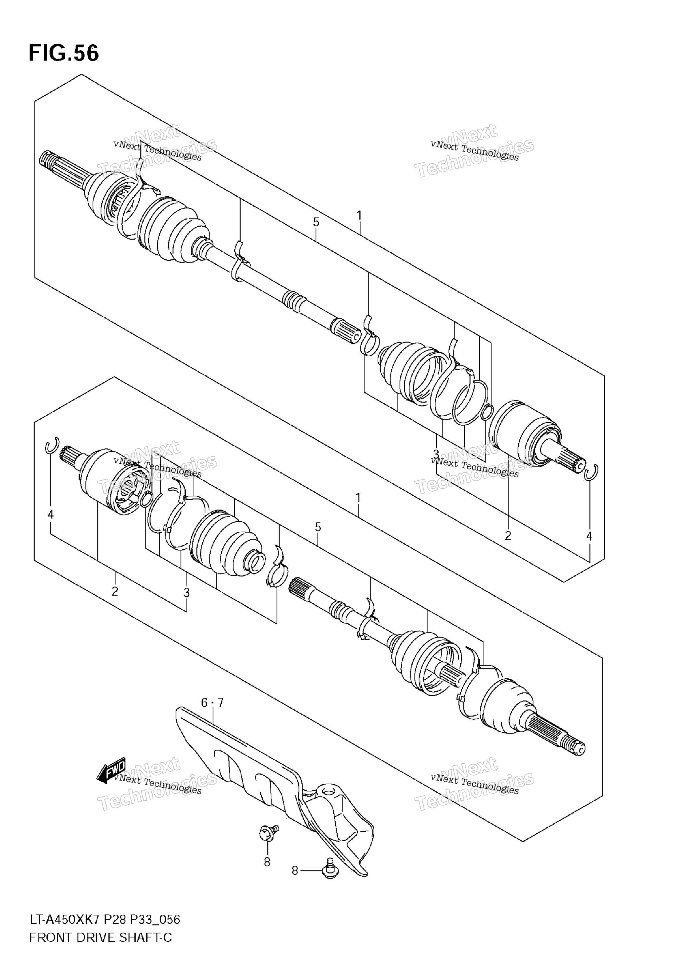 Передняя часть Drive Shaft