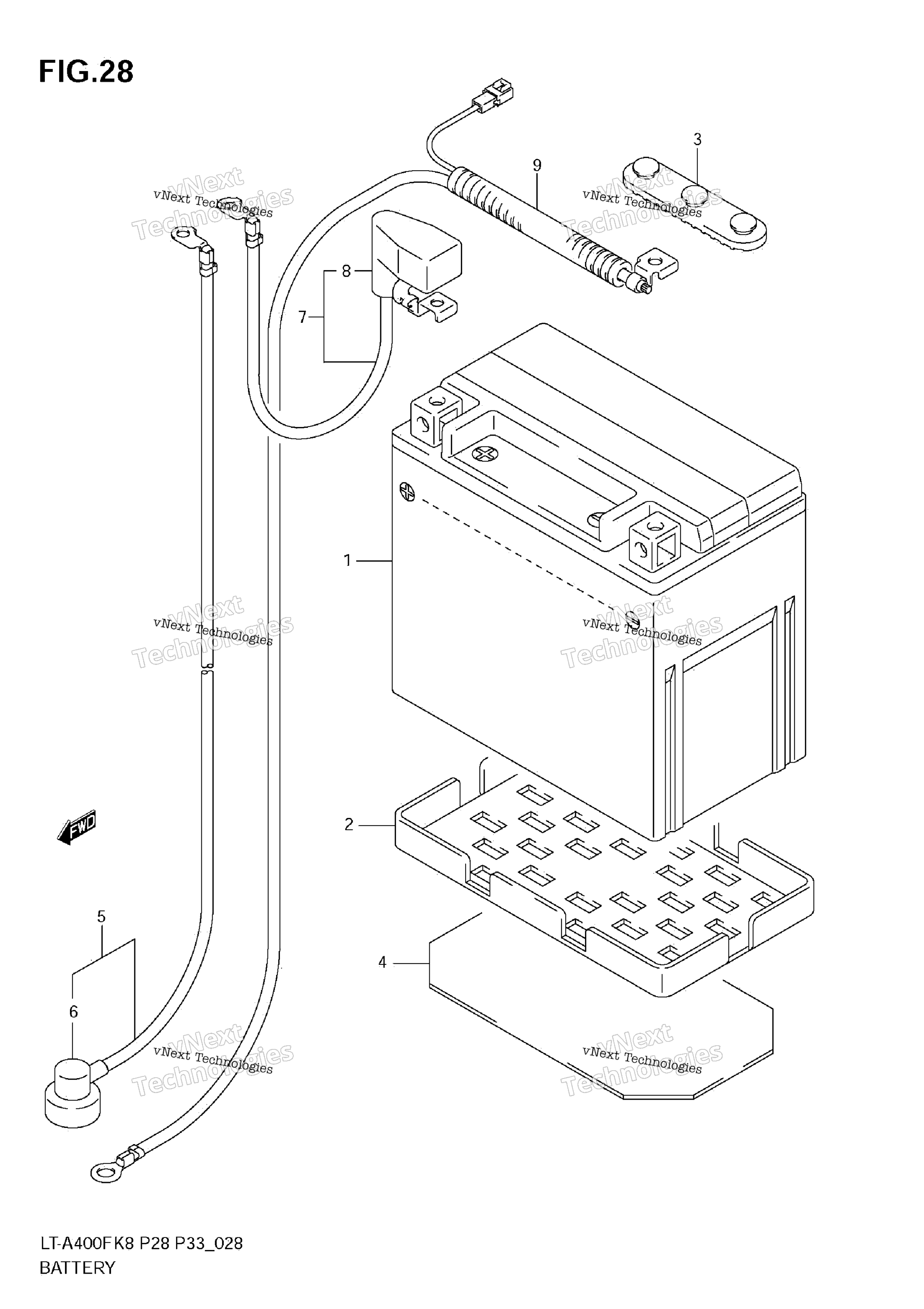 Аккумулятор (Model K8/K9)
