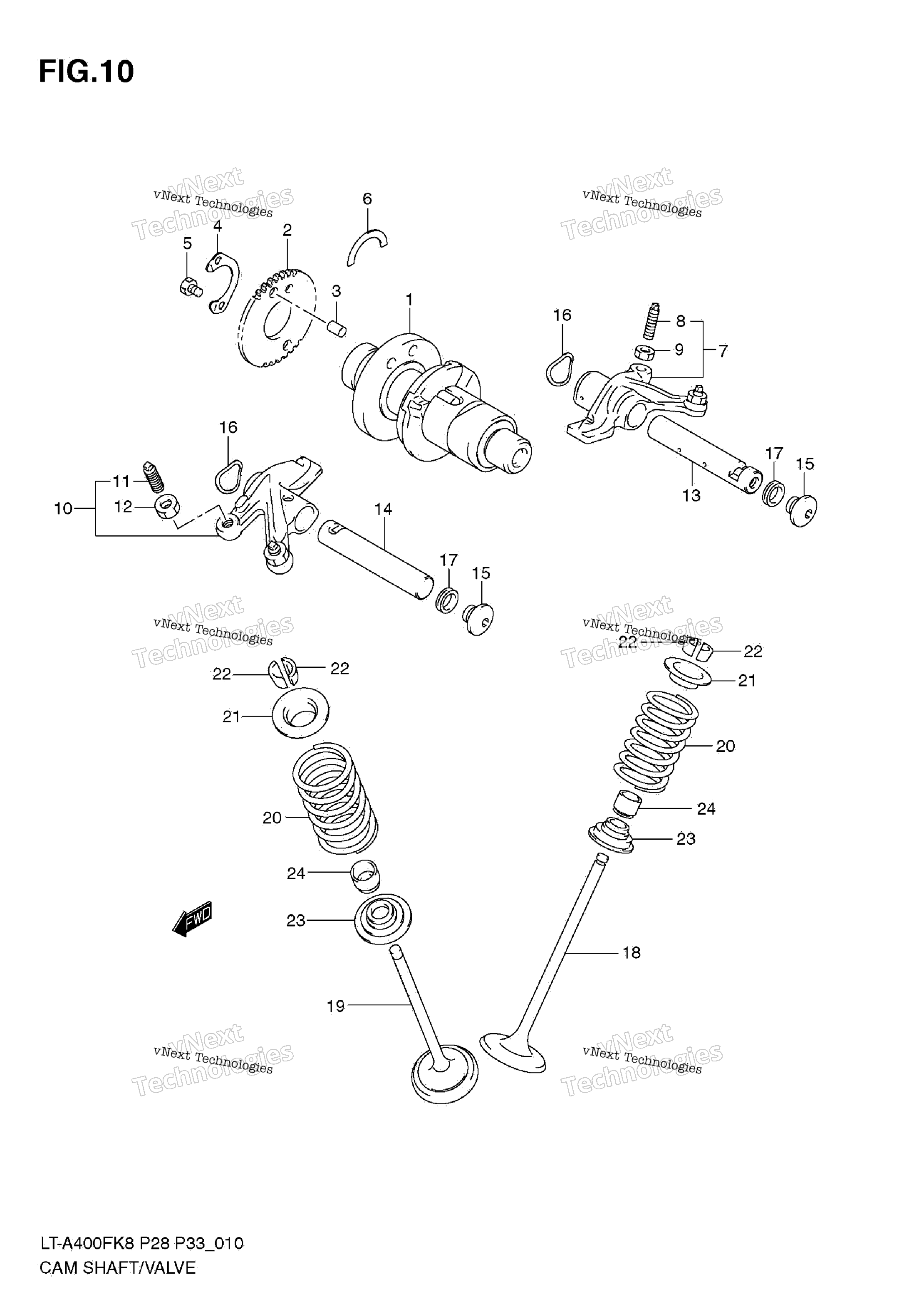 Camshaft / клапан