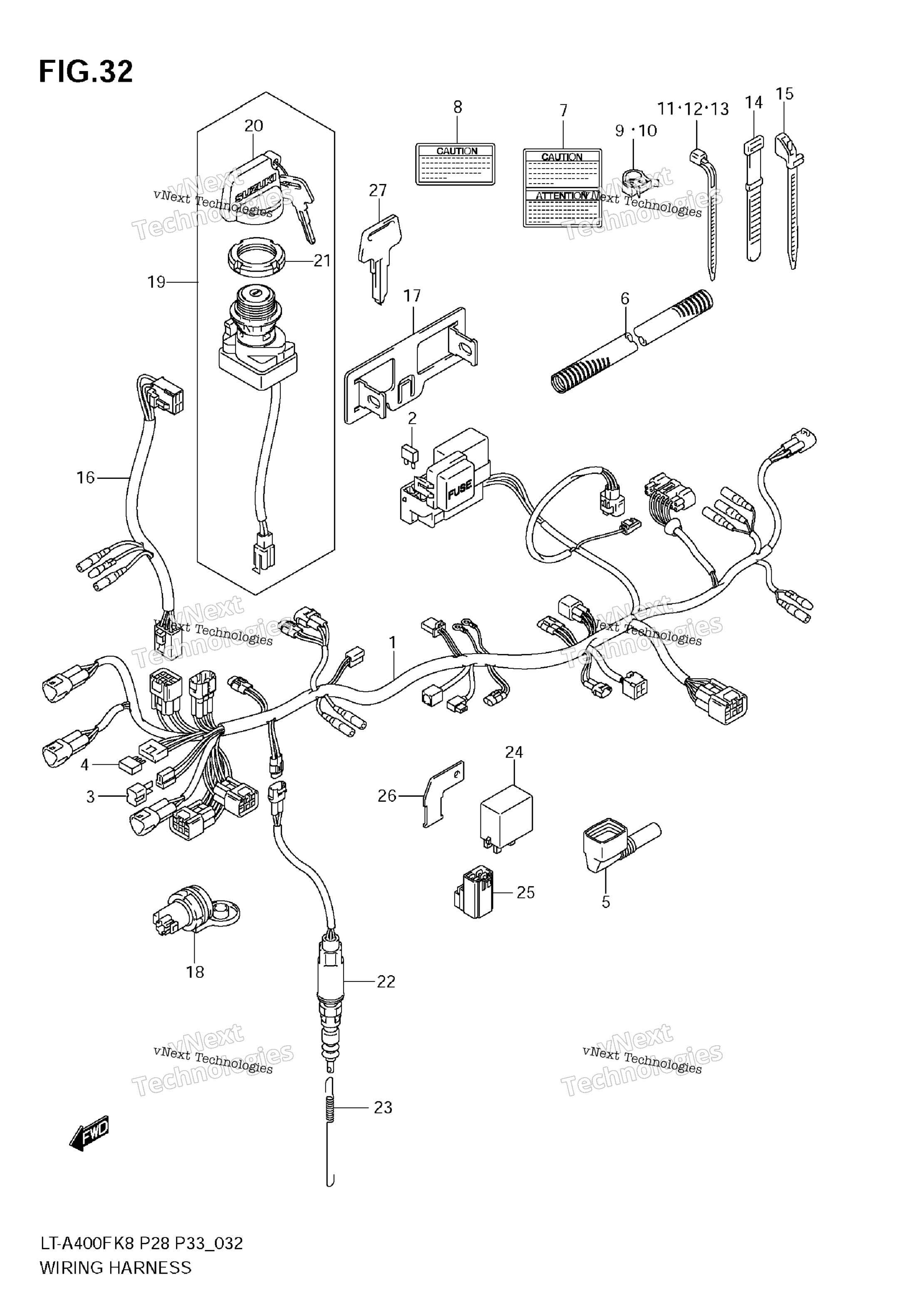 Жгут проводов (Model K8/K9)