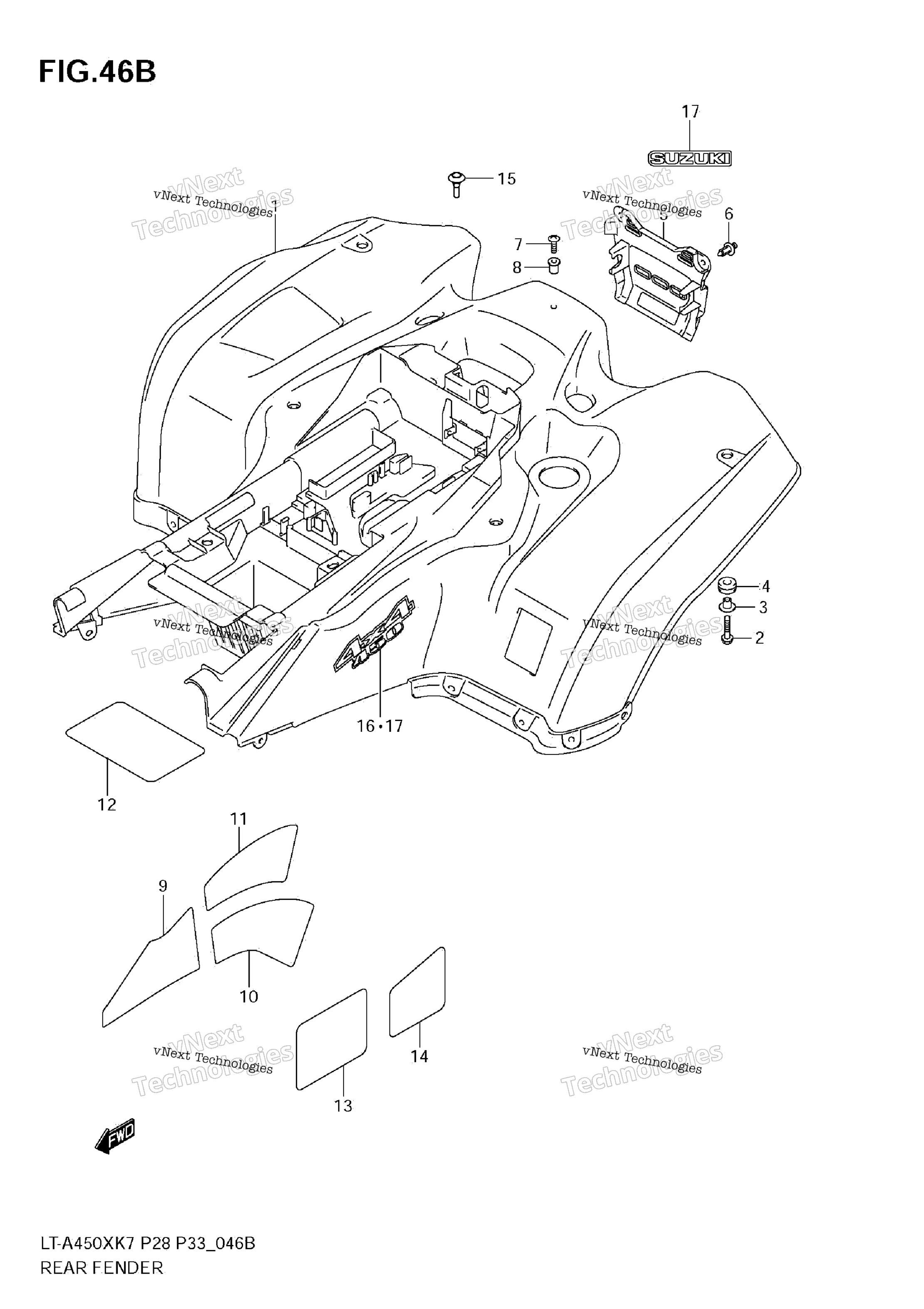 Заднее крыло (Model L0)