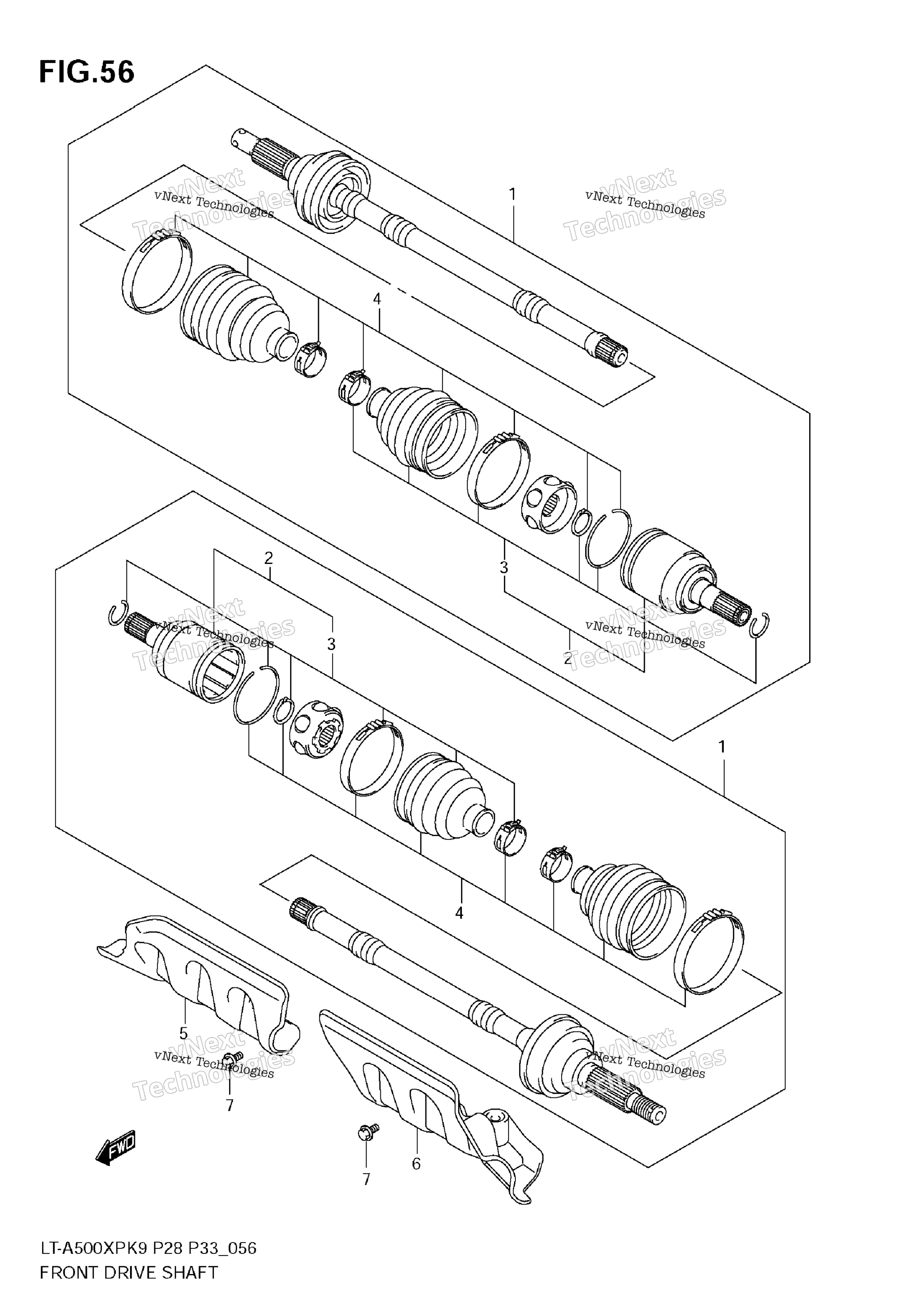 Передняя часть Drive Shaft