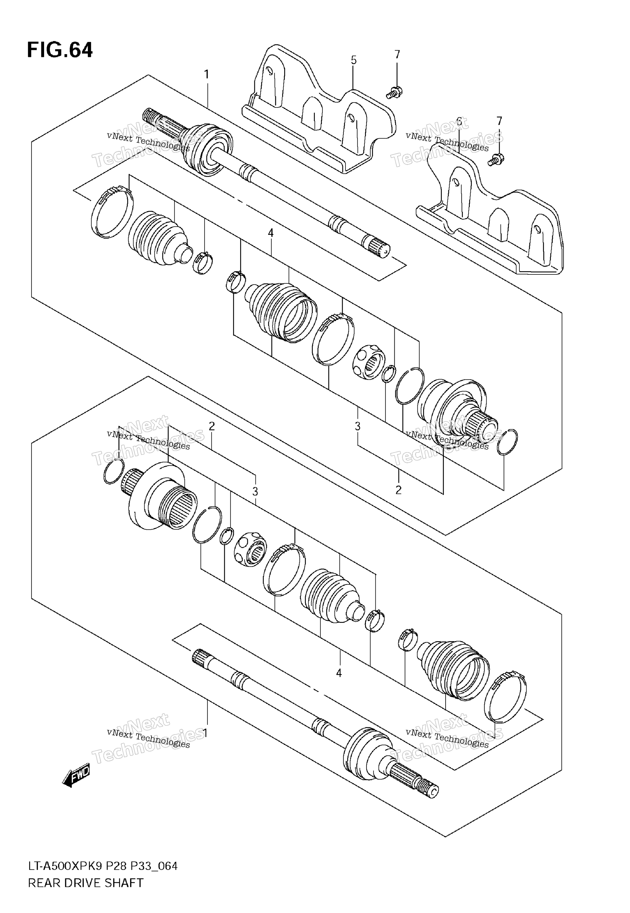 Задняя часть Drive Shaft
