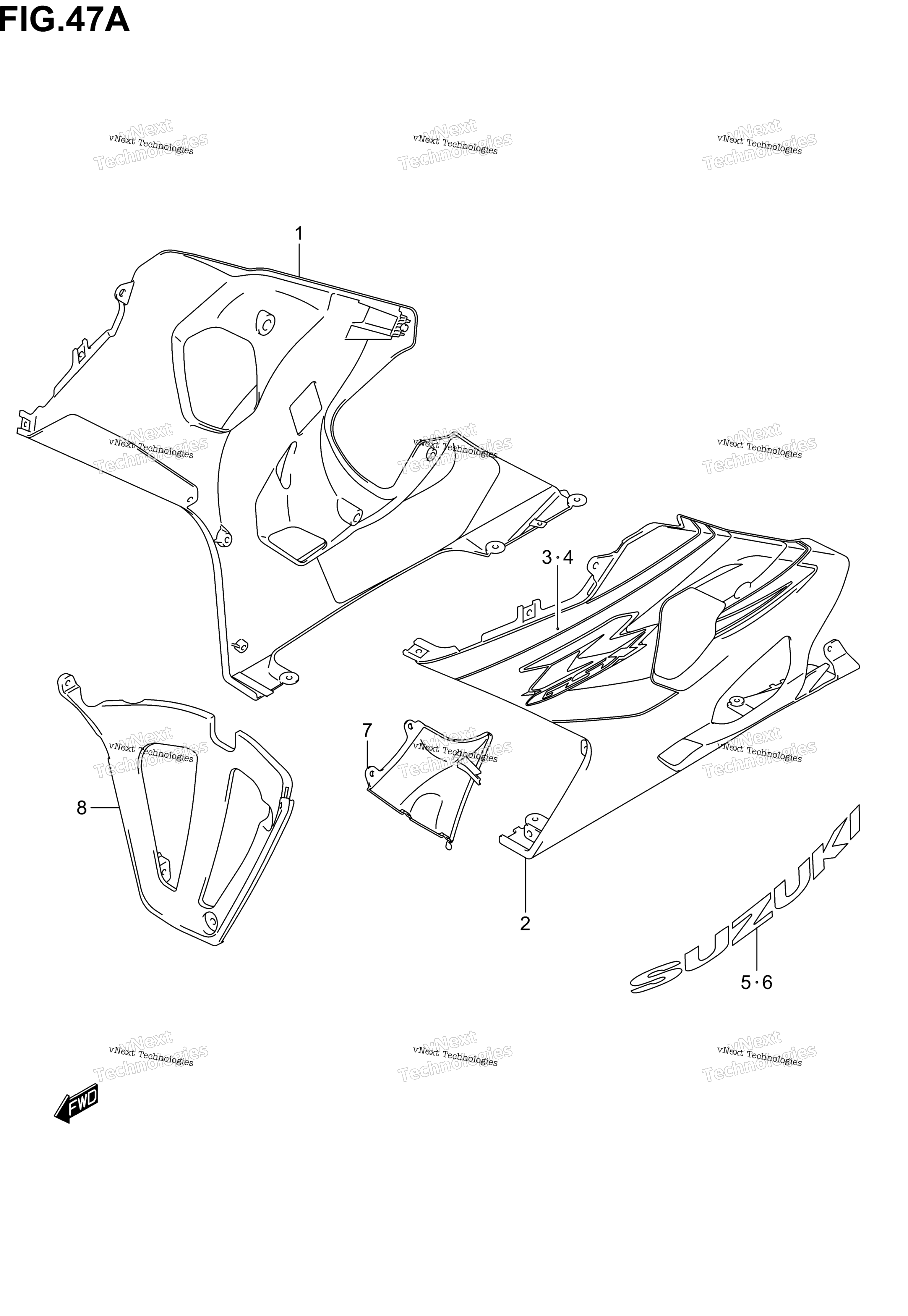 Нижний обтекатель (Model K5)
