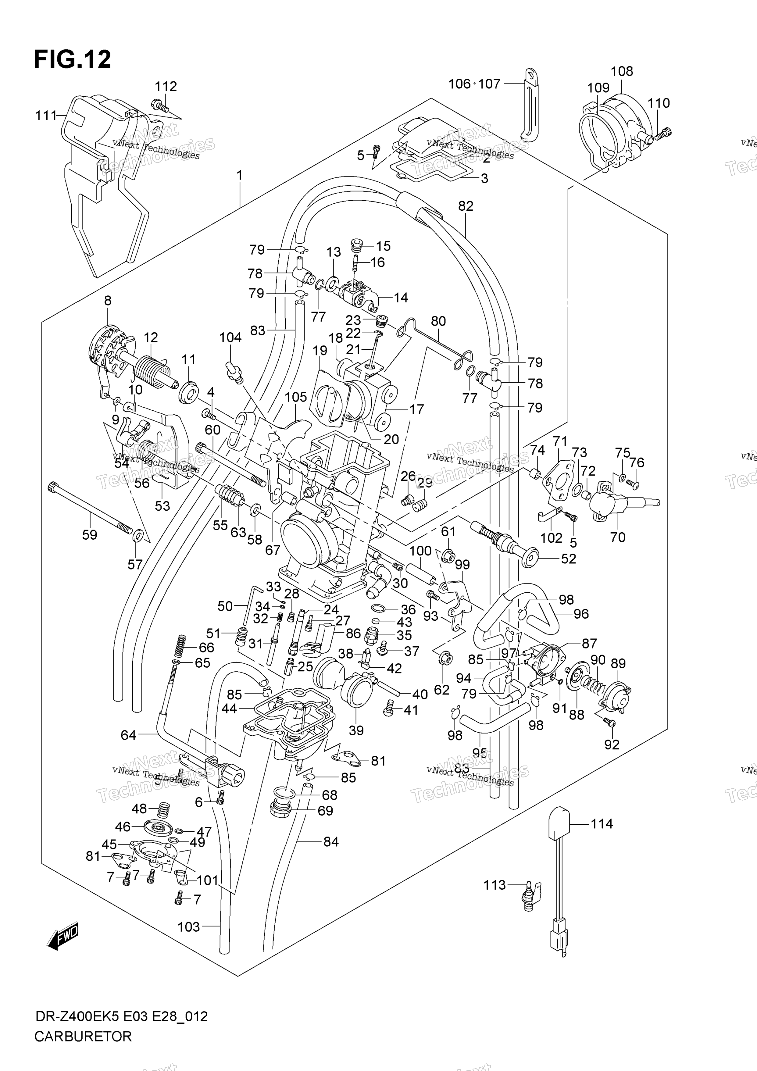 Карбюратор (For E3,E28)