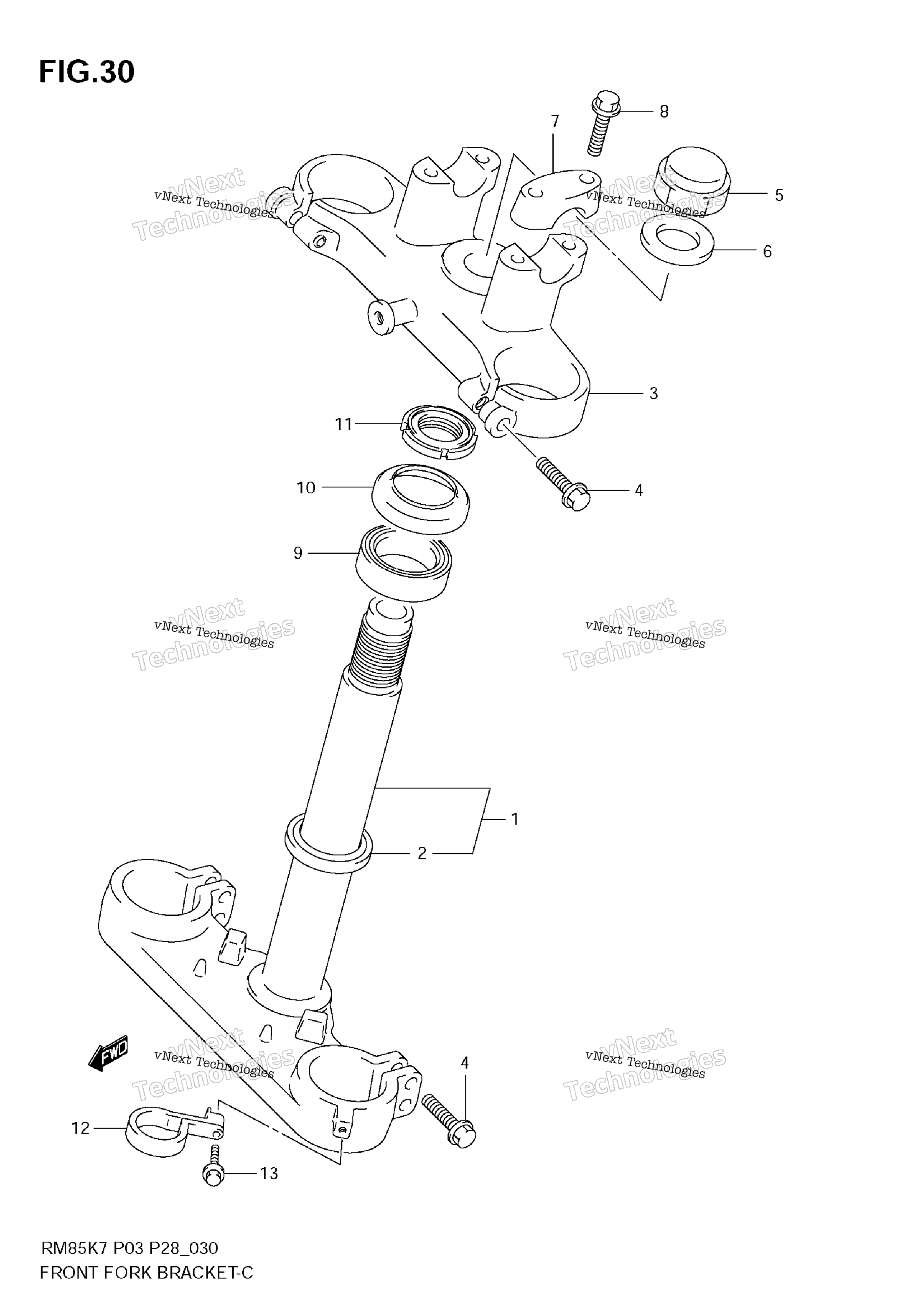 Передняя часть Fork Bracket