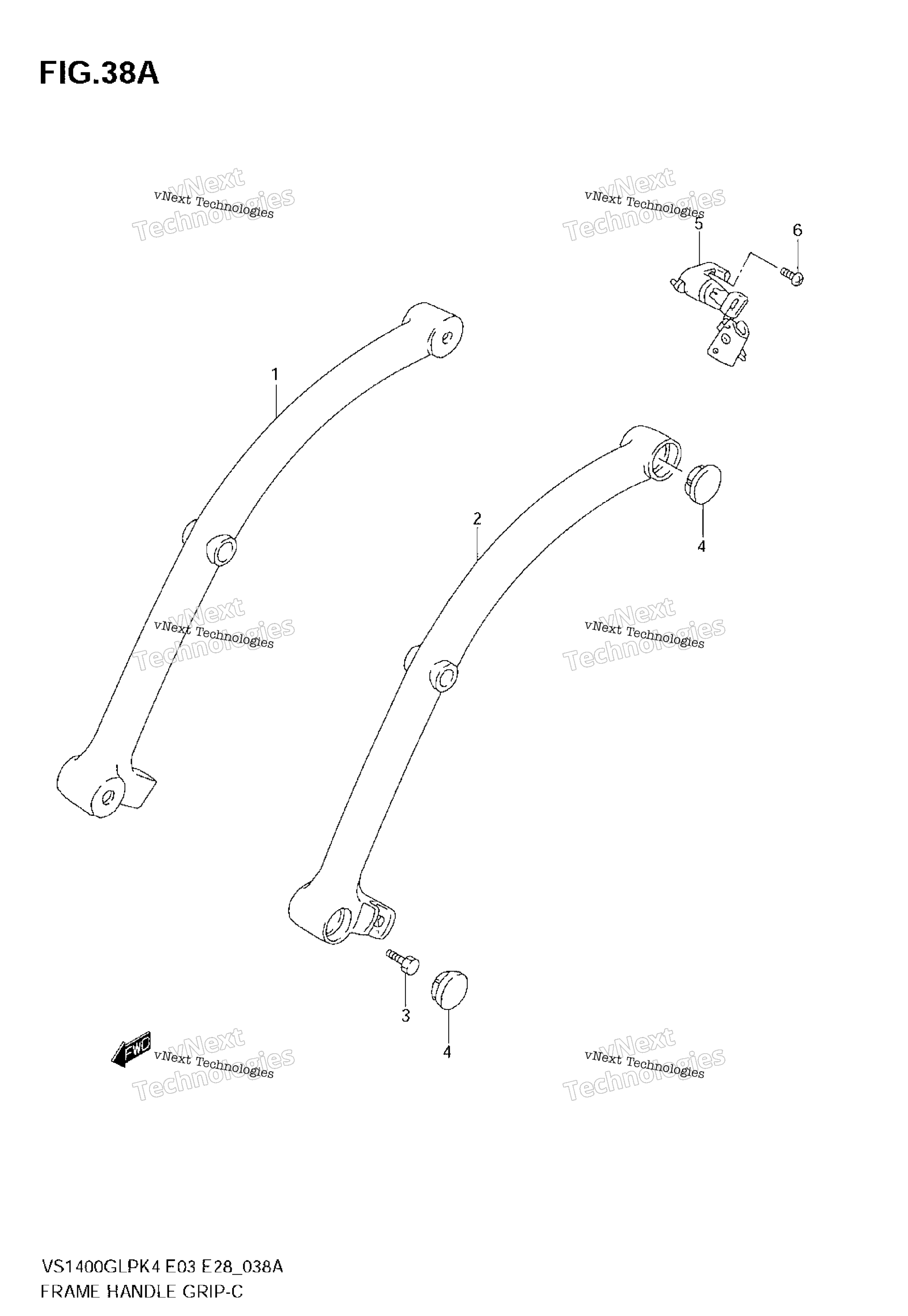 Рама Handle Grip (Model K5/K6/K7/K8)