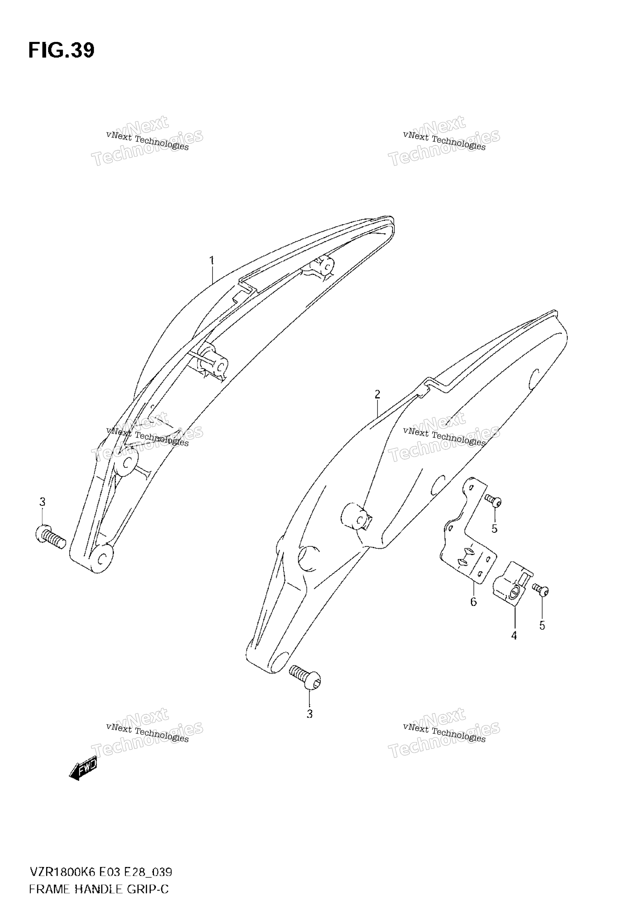 Рама Handle Grip (Model K6/K7,Vzr1800nk8)