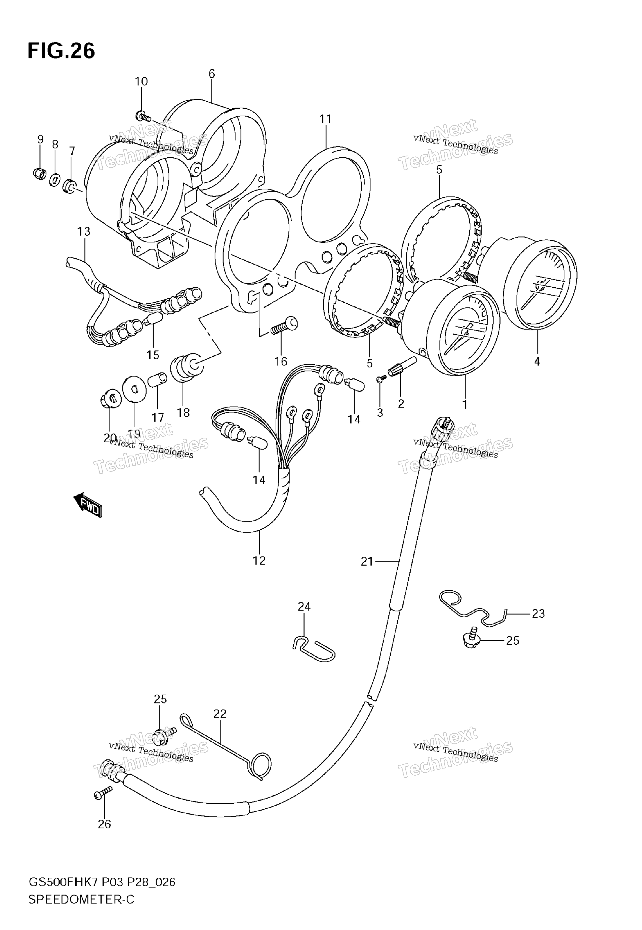 Спидометр - Tachometer (Gs500h E28, E95)