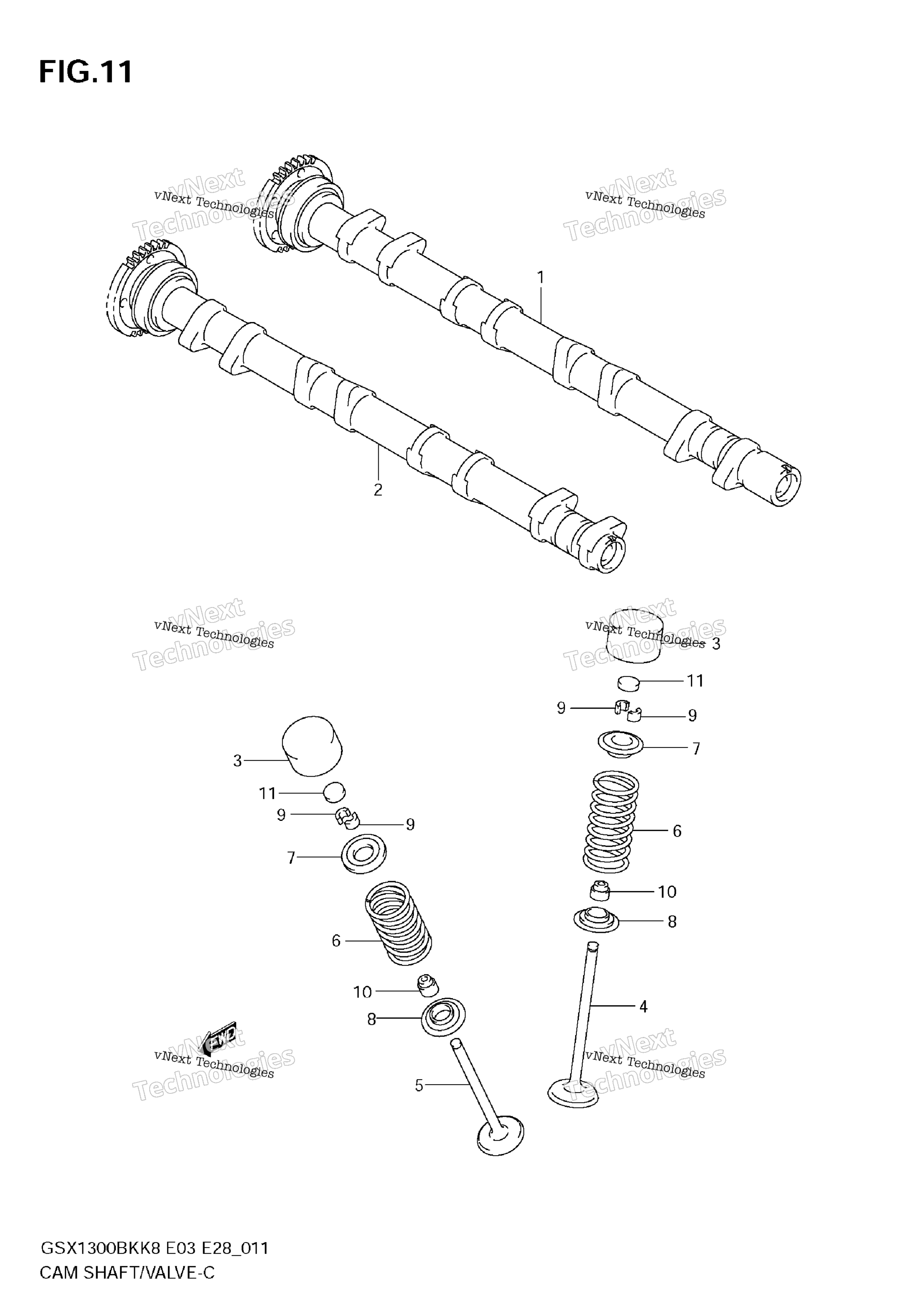 Camshaft / клапан