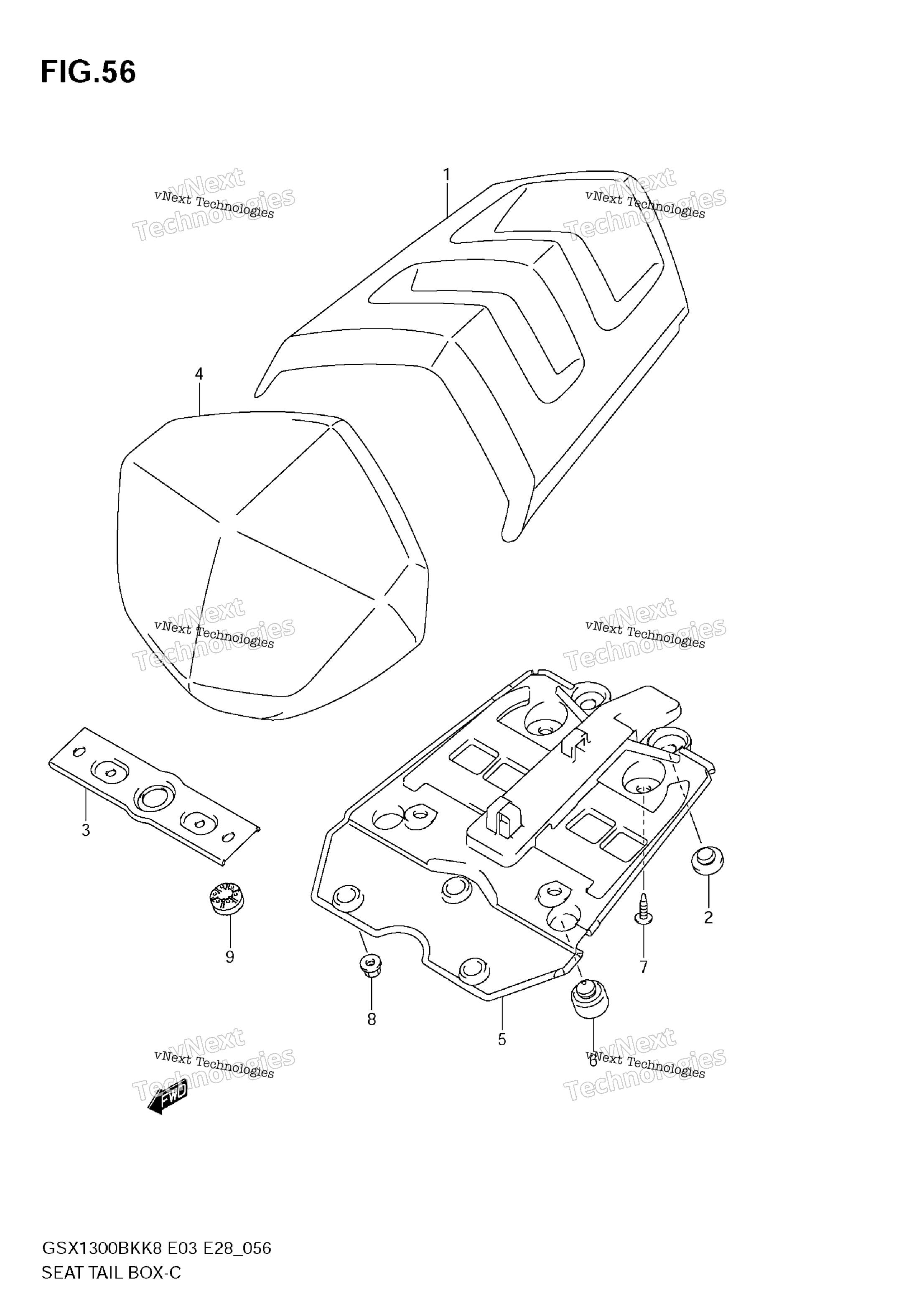 сиденье Tail Box