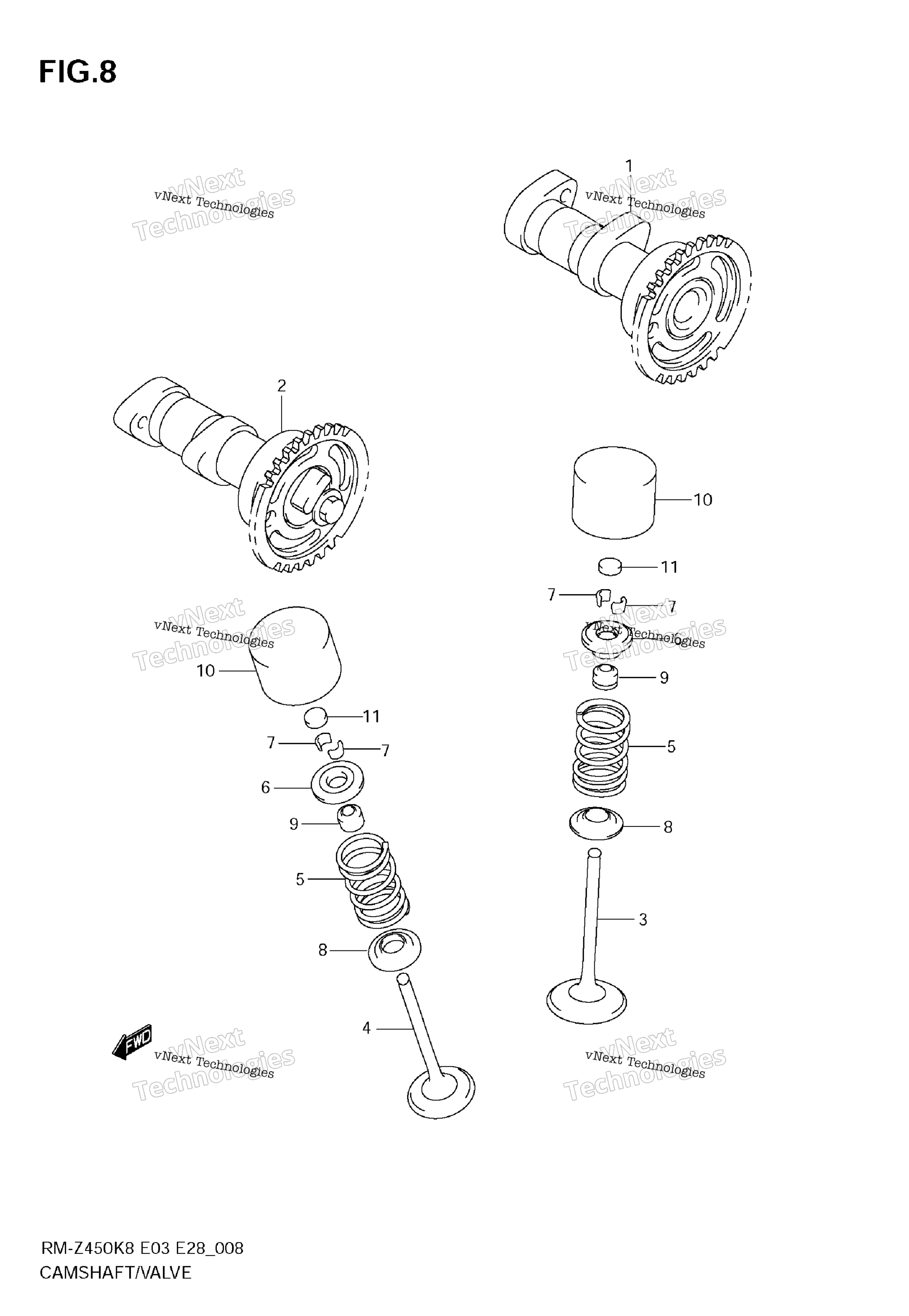 Camshaft клапан