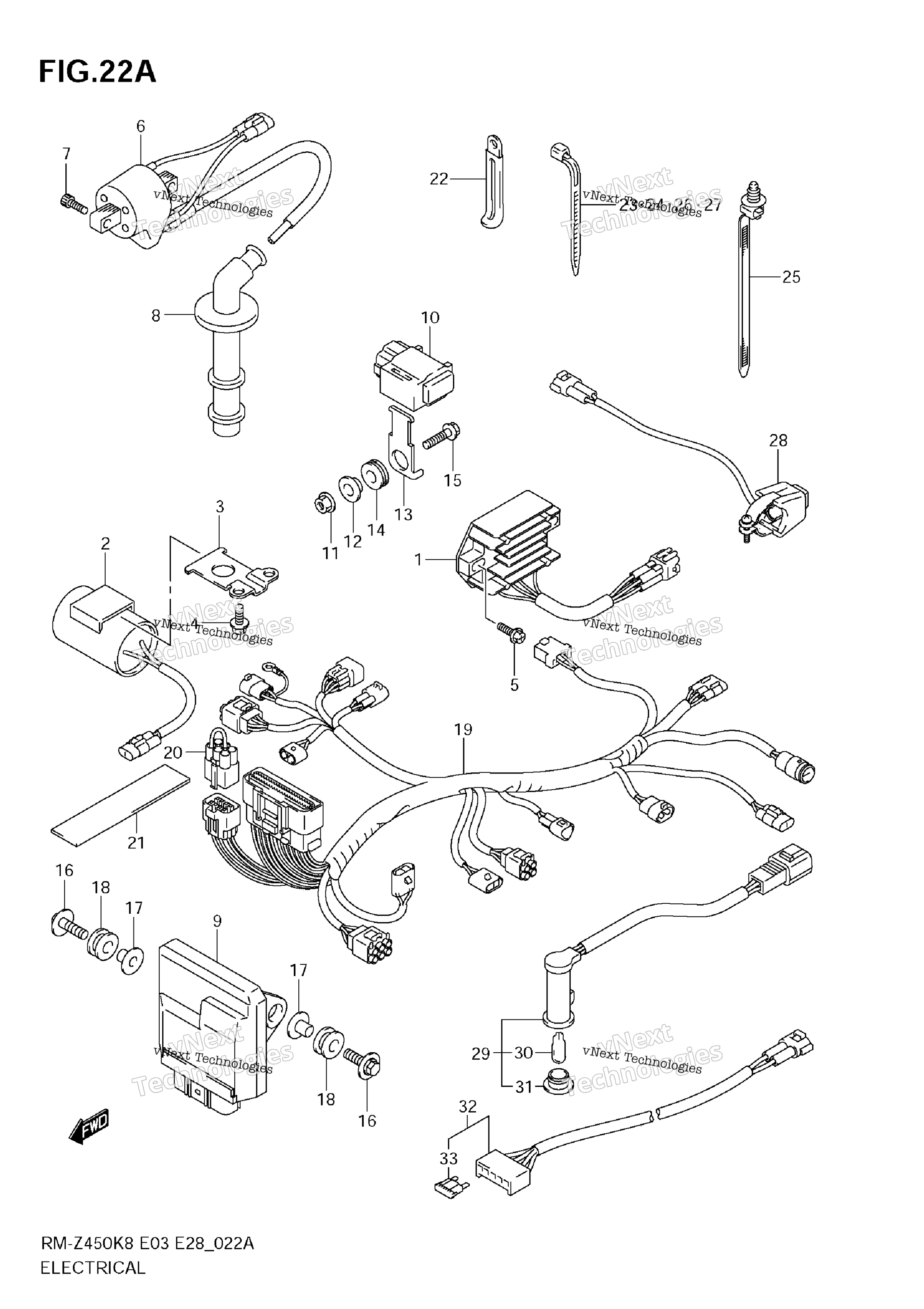 Электрооборудование (Rm-Z450 L0)