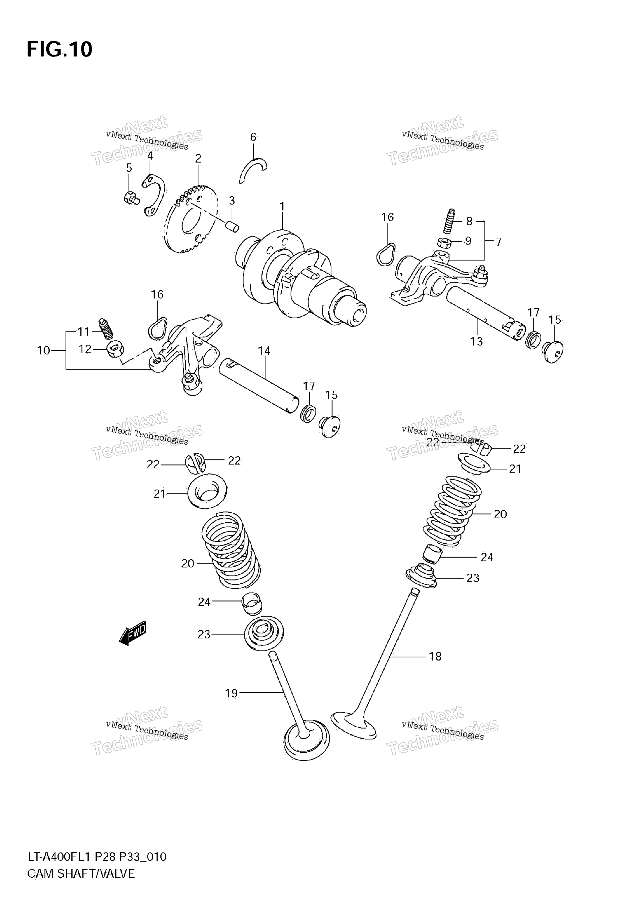 Camshaft / клапан