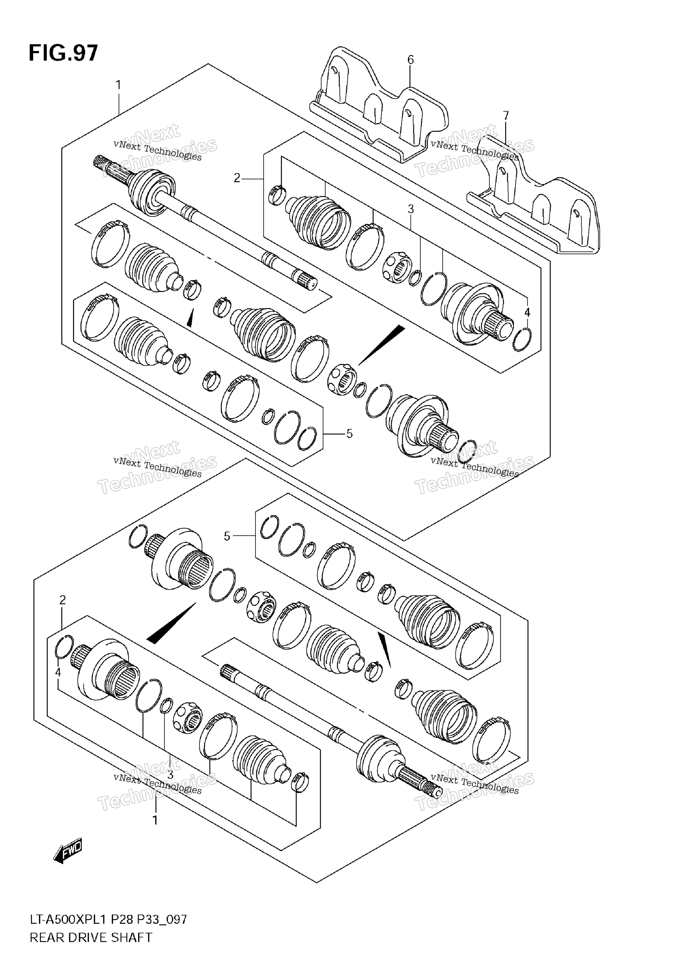 Задняя часть Drive Shaft