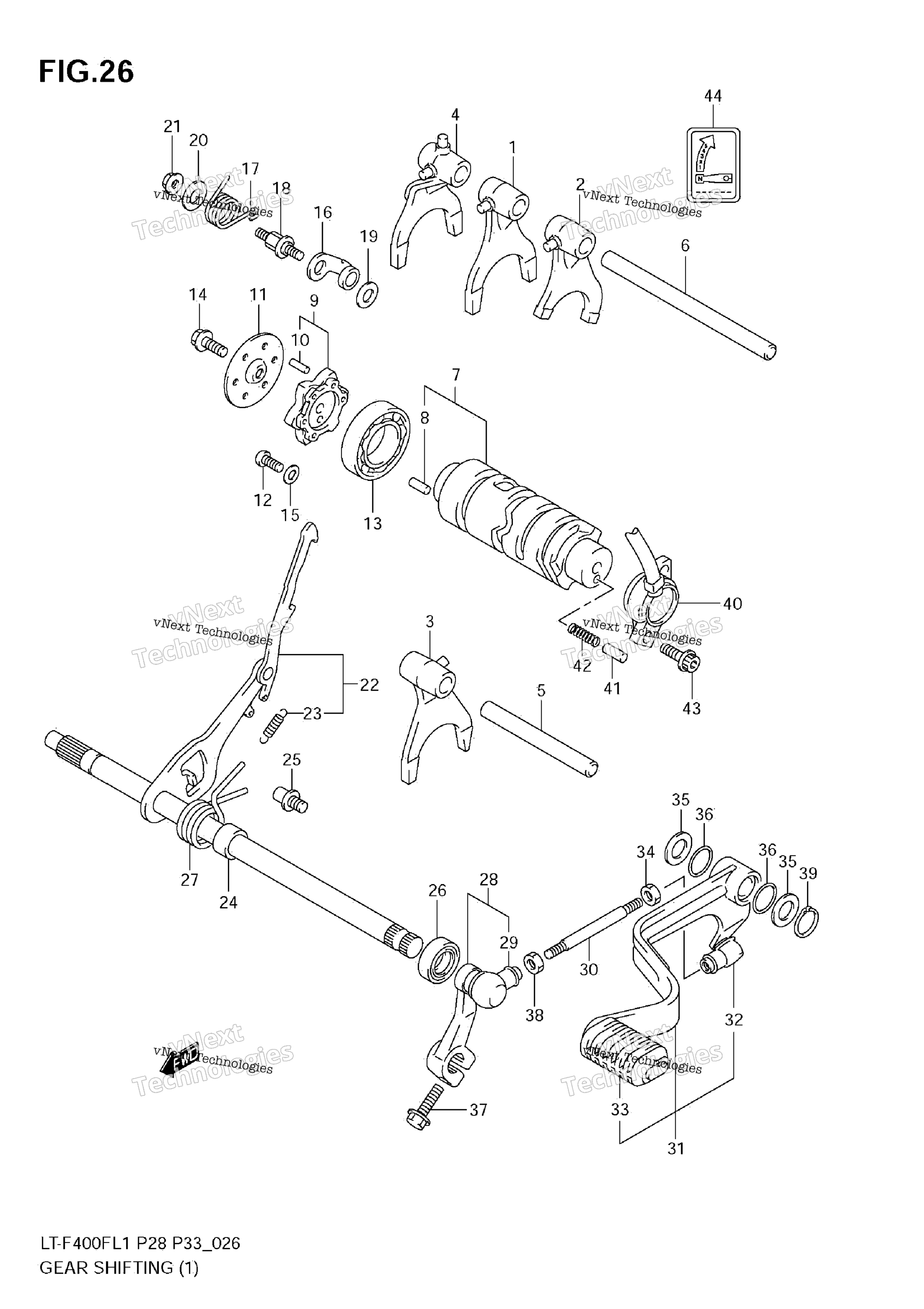 передача Shifting (1)(Lt F400fzl1 E33)