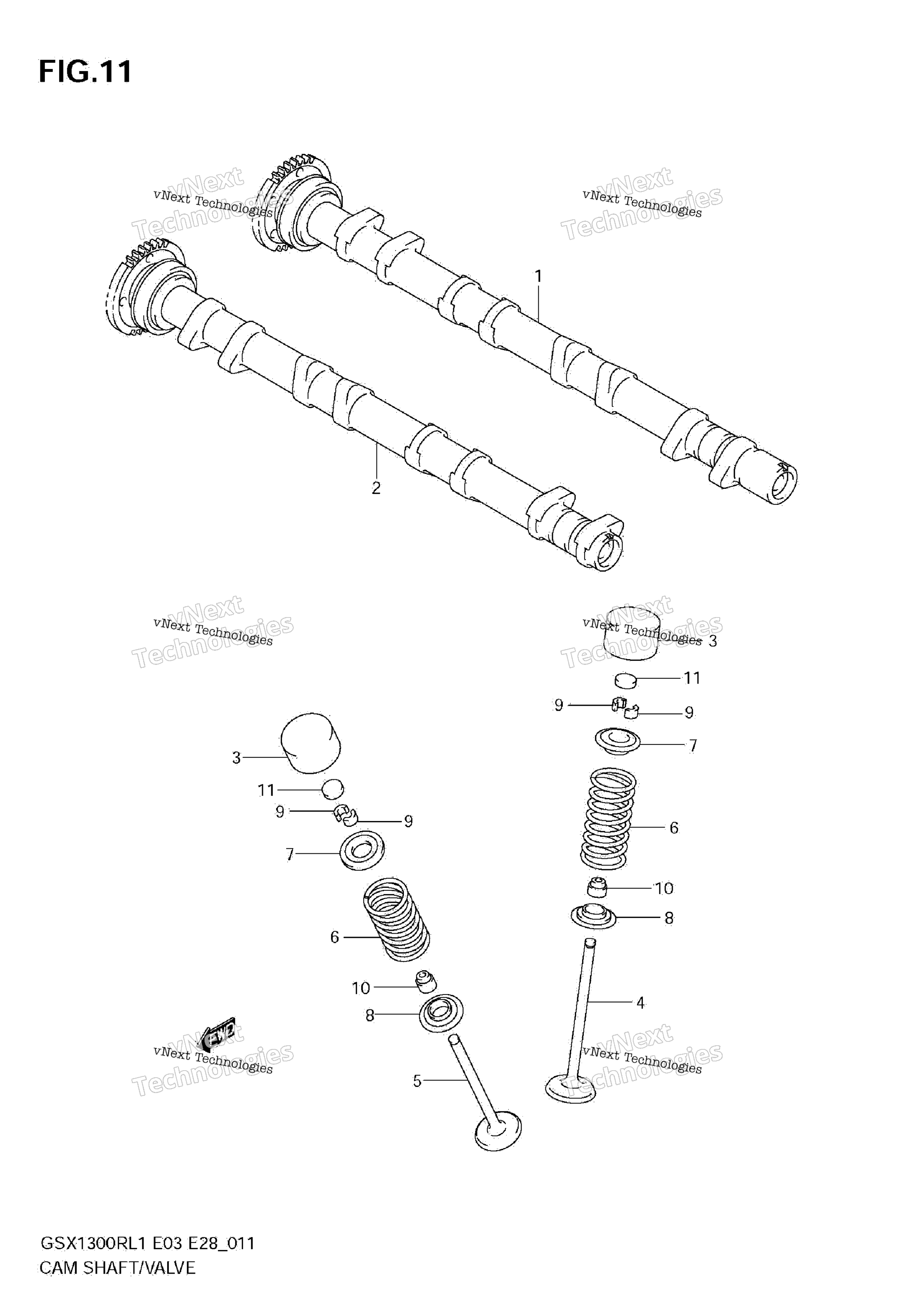 Camshaft / клапан