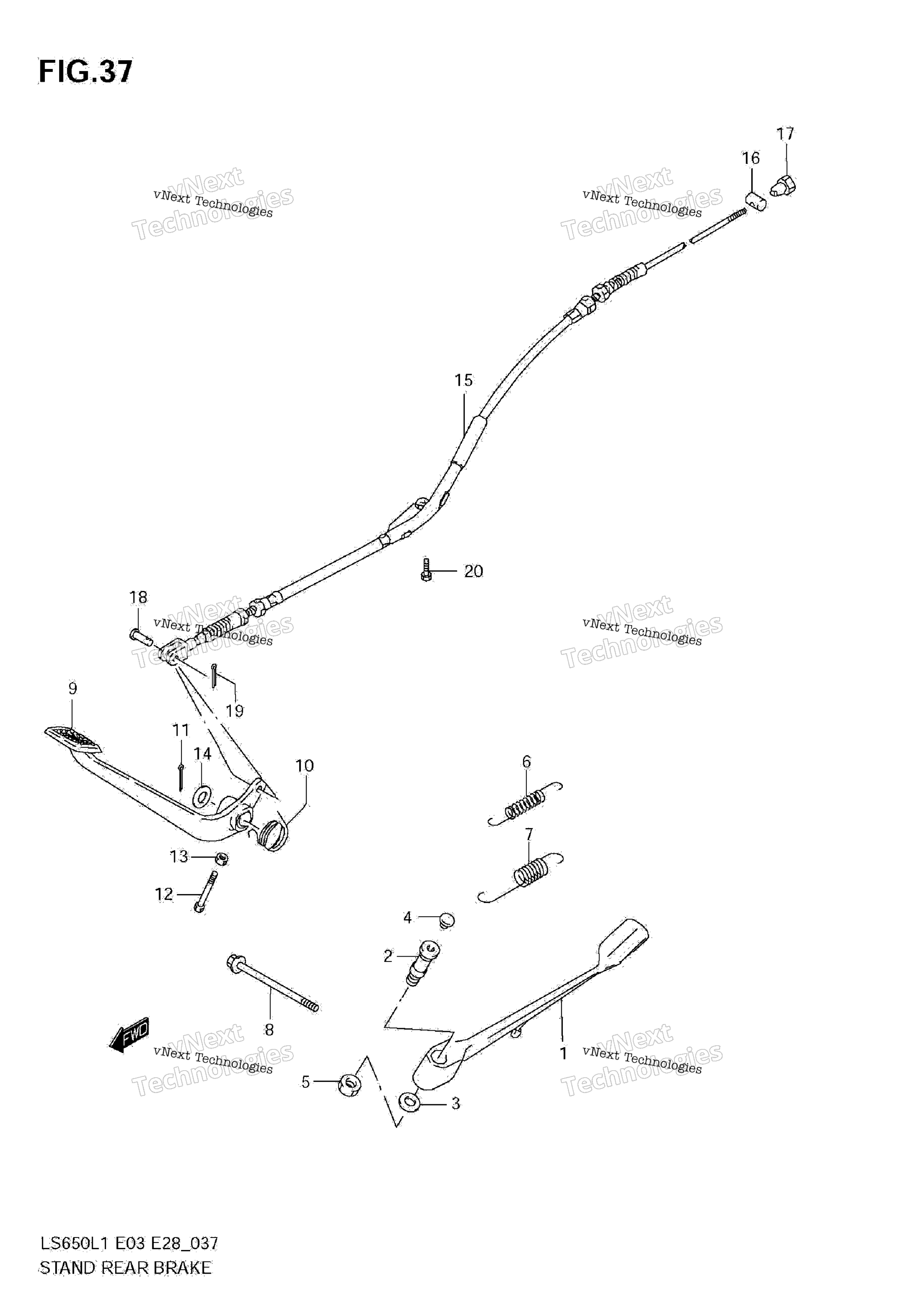 Подставка - Rear Brake