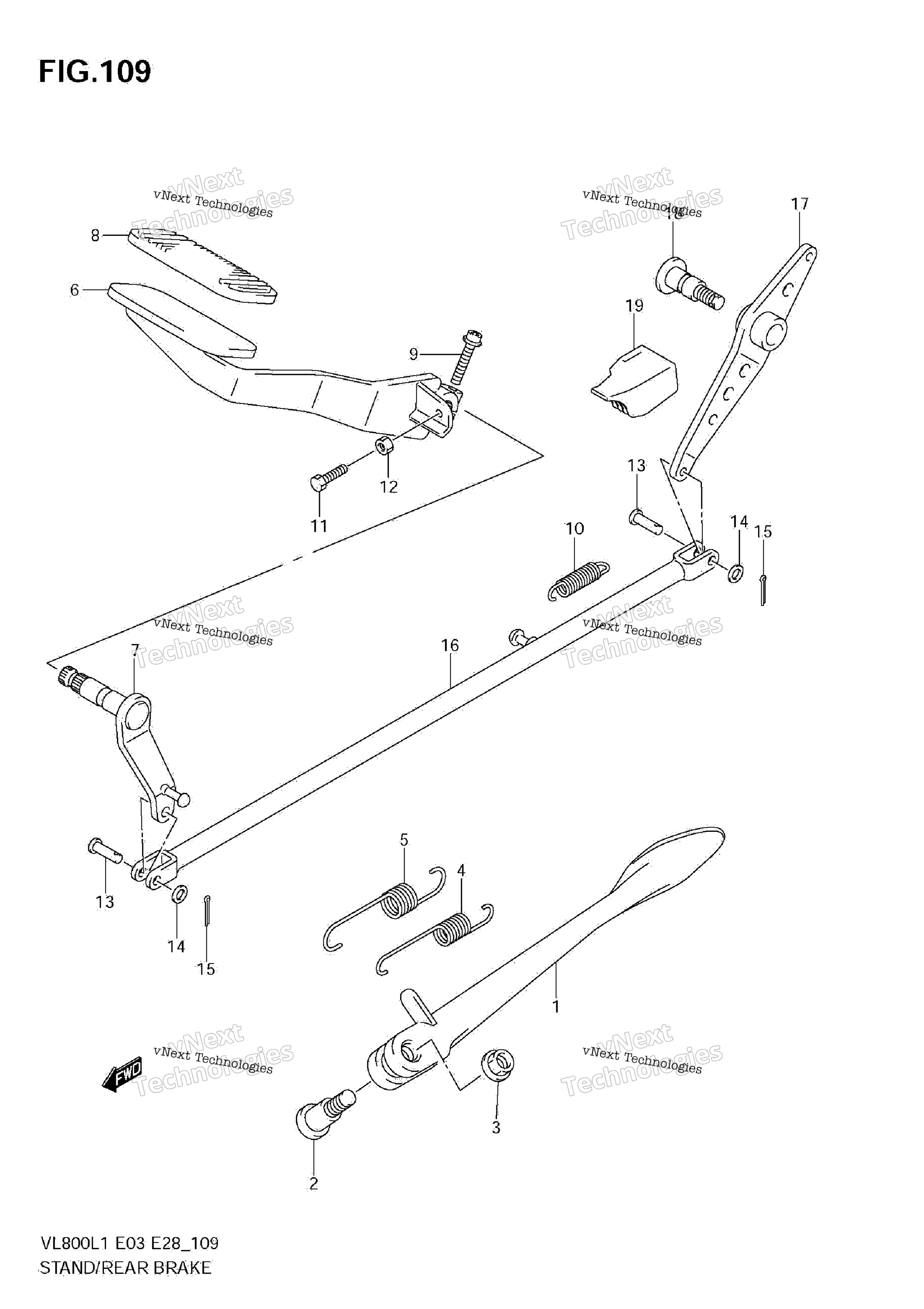 Подставка - Rear Brake