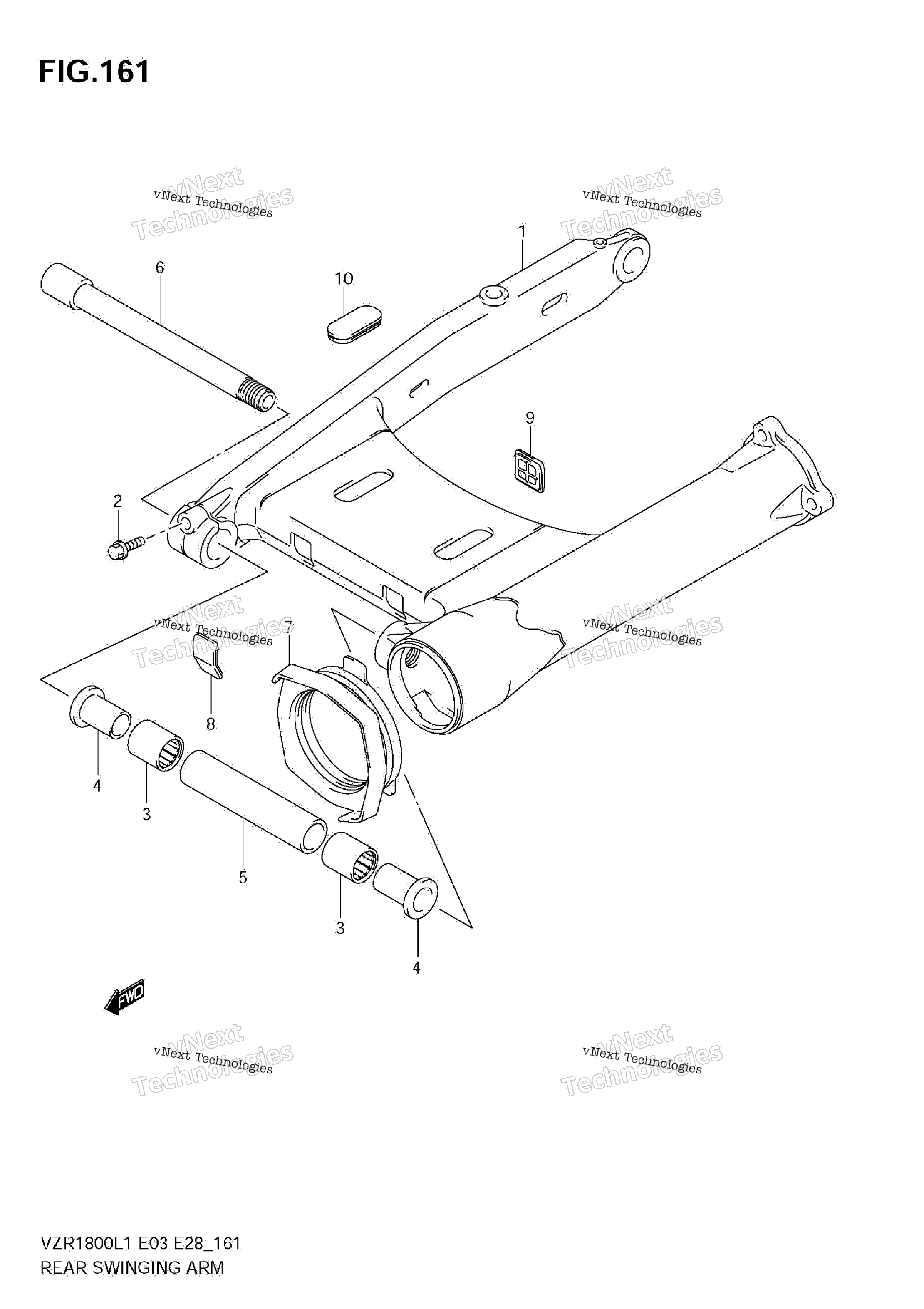 задний Swinging Arm