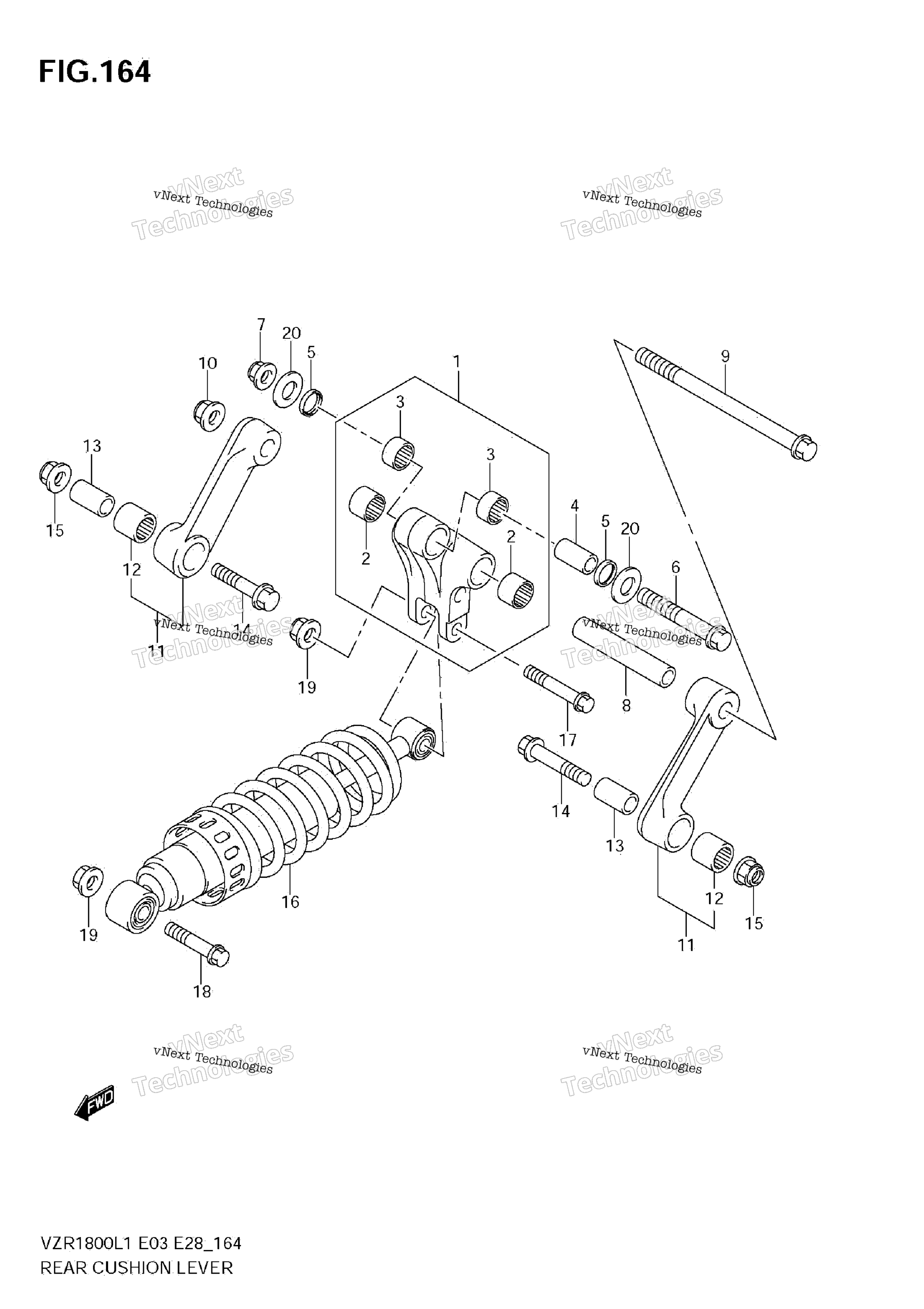 Рычаг заднего амортизатора (Vzr1800 L1 E33)