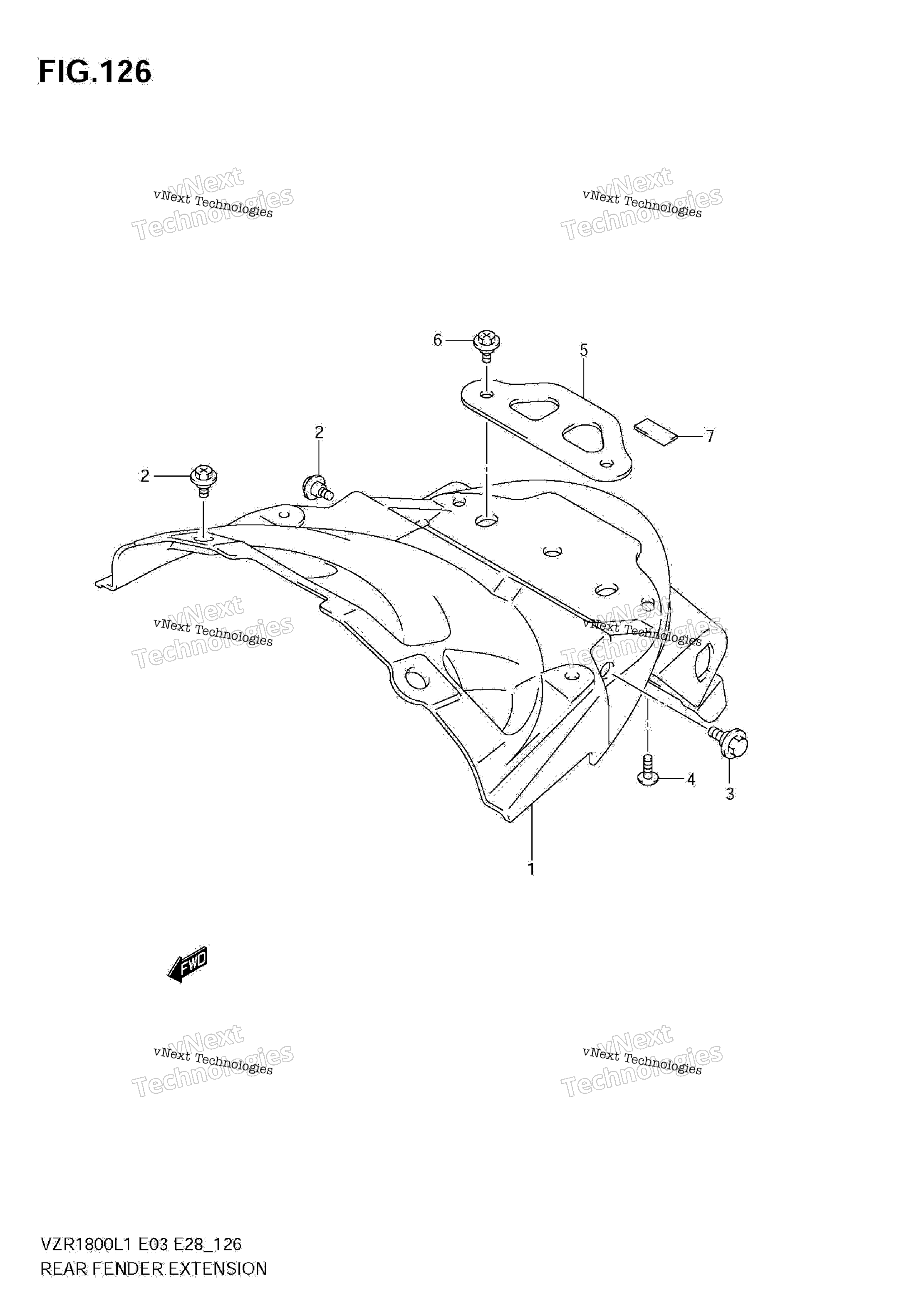 Задняя часть Fender Extension