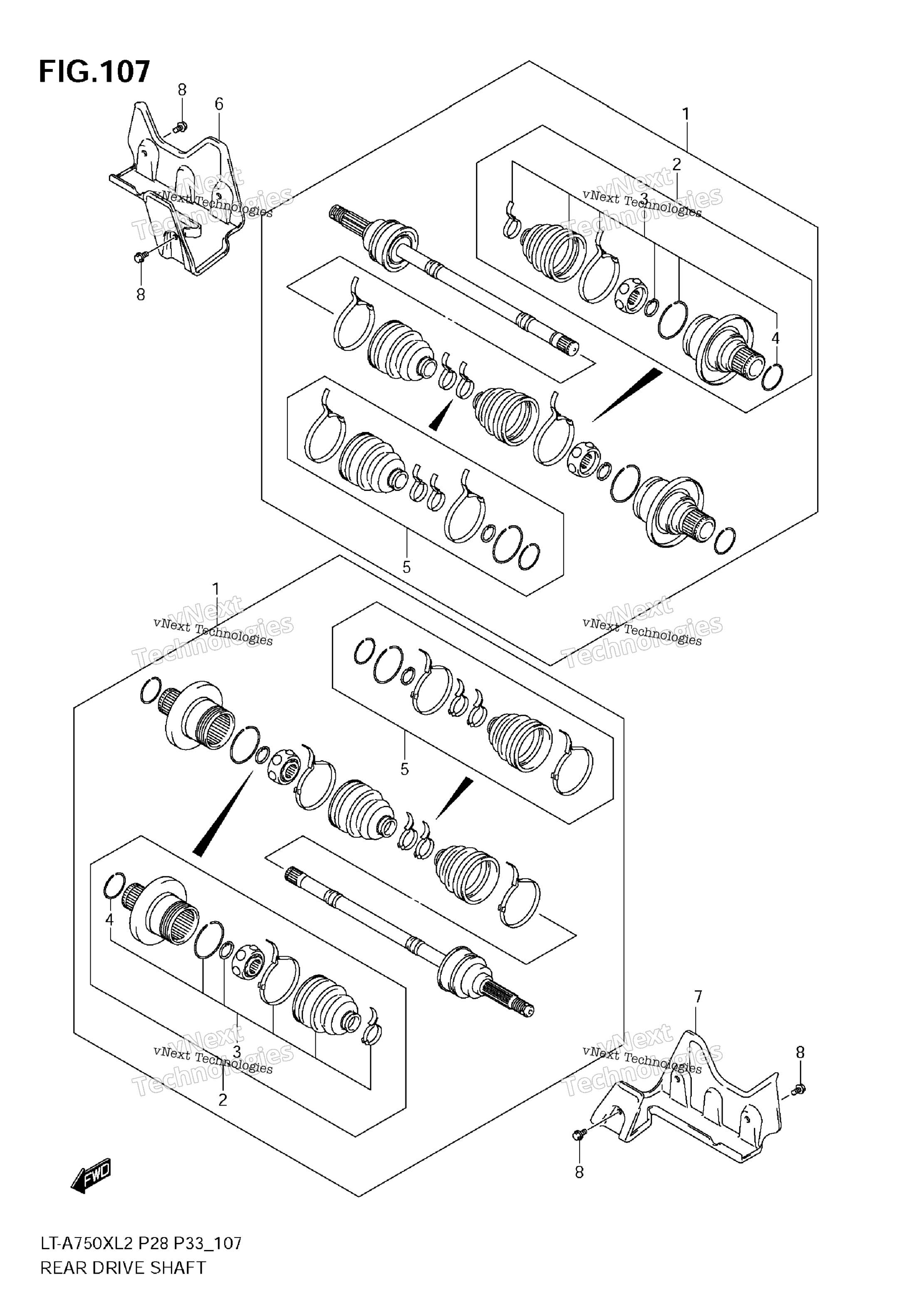 Задняя часть Drive Shaft