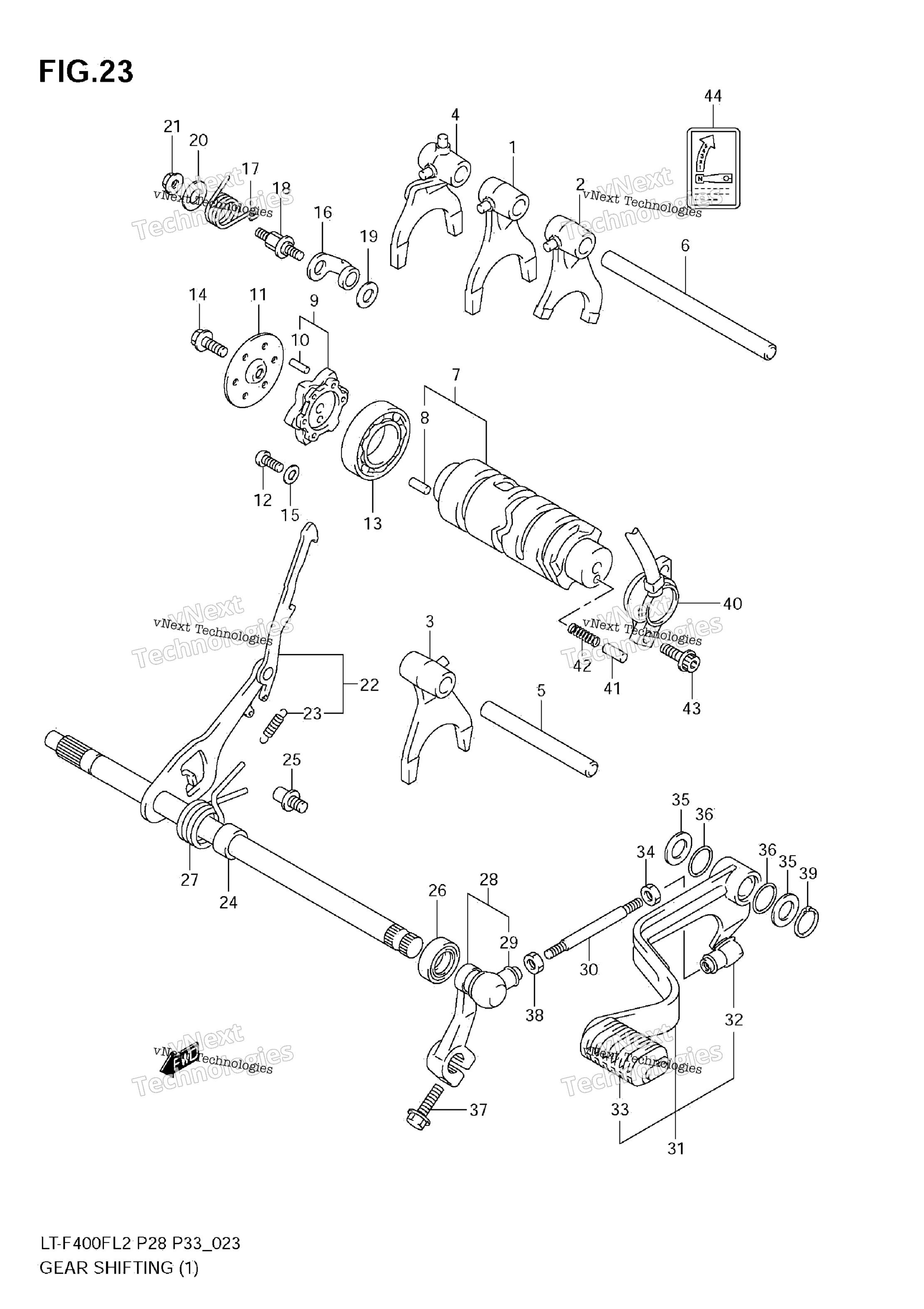 передача Shifting (1) (Lt F400f E28)