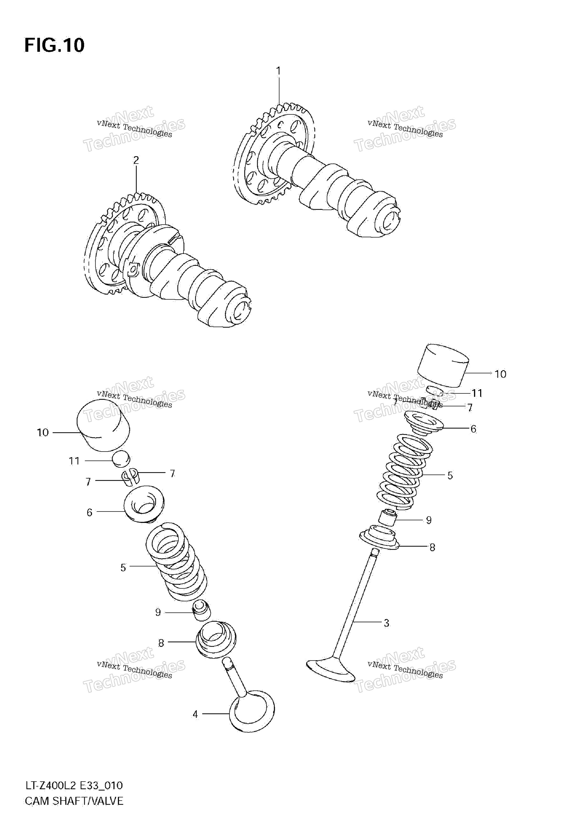 Camshaft / клапан