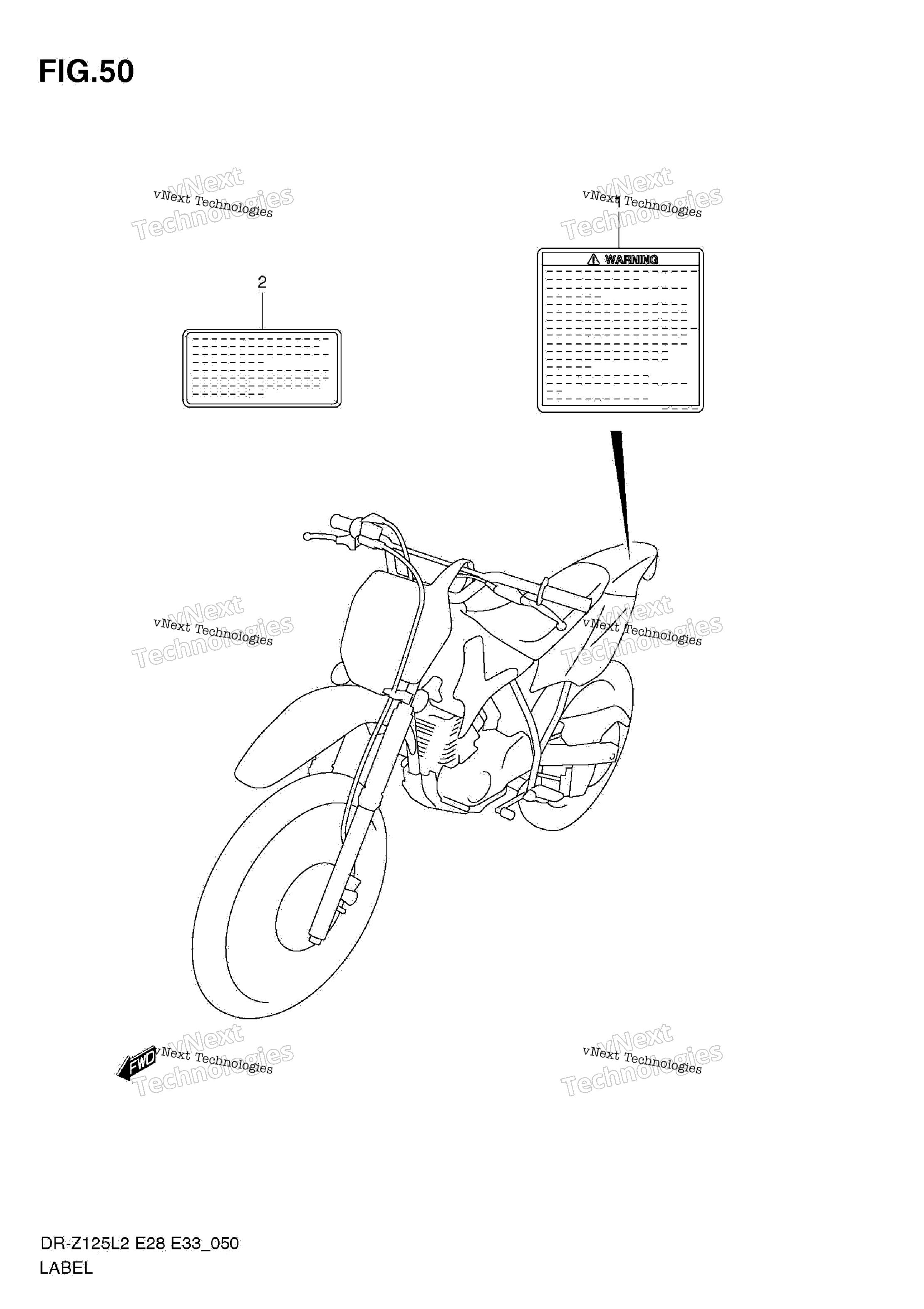 Шильдик (Dr-Z125 E33)