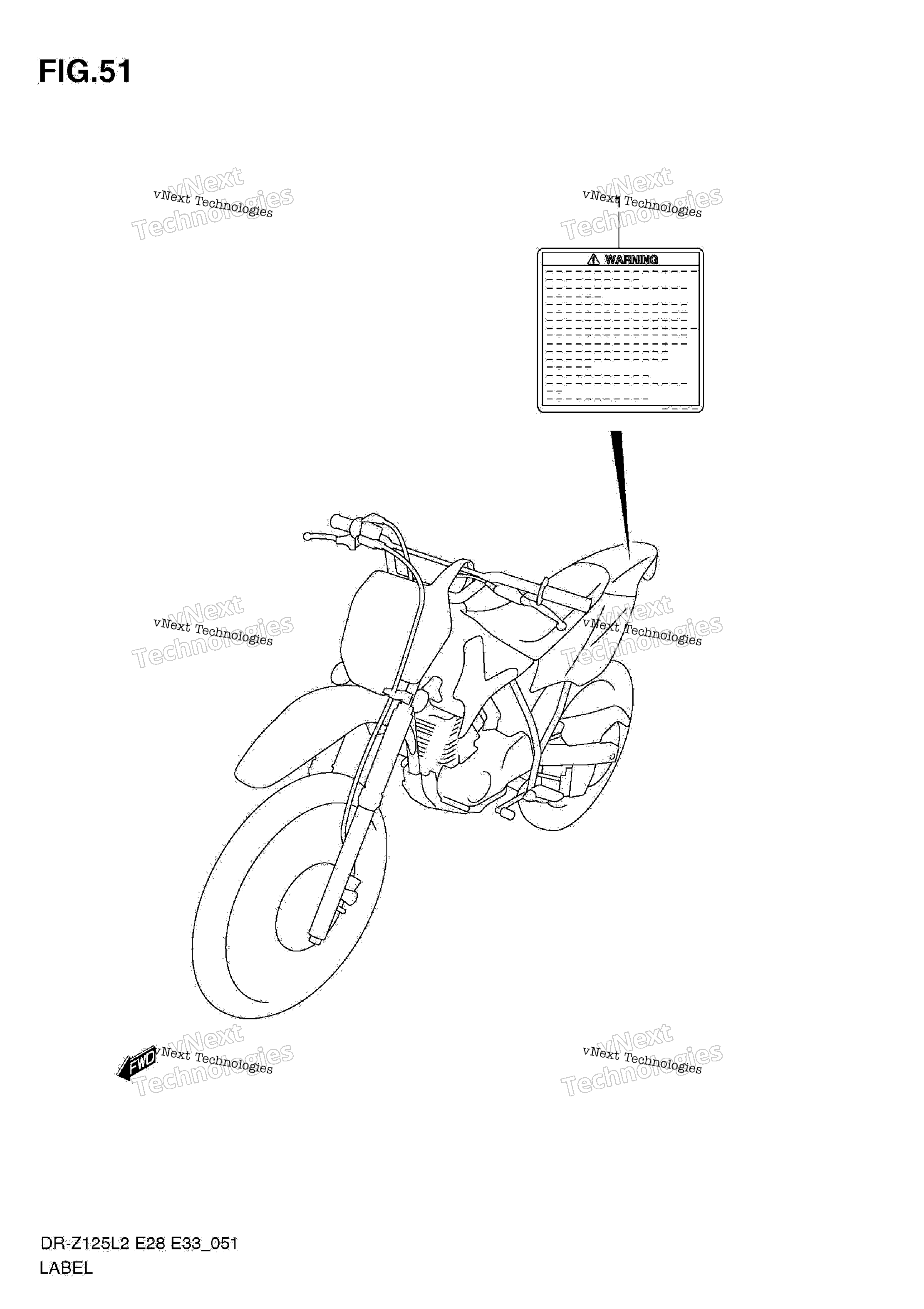 Шильдик (Dr-Z125l E28)