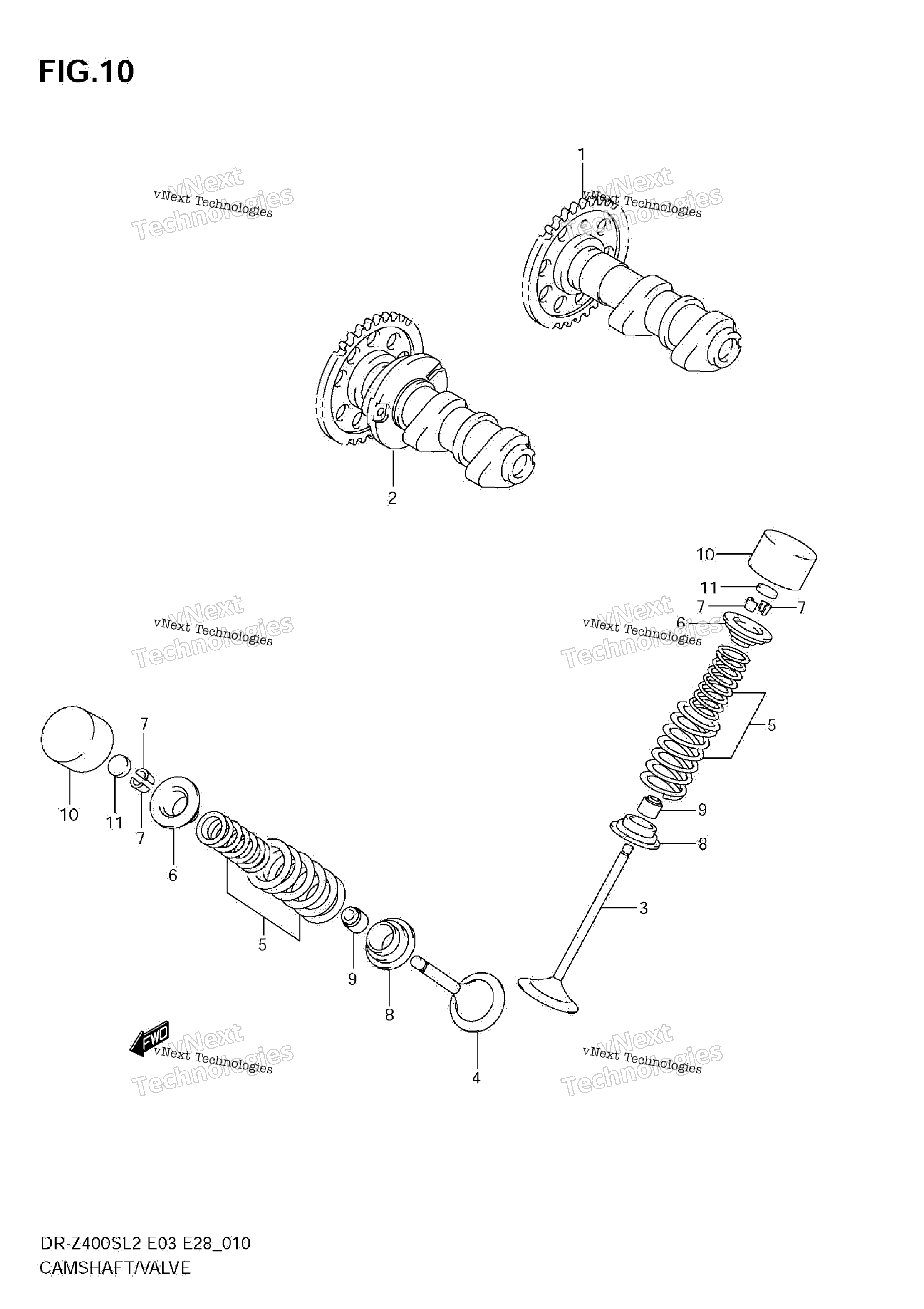Camshaft / клапан
