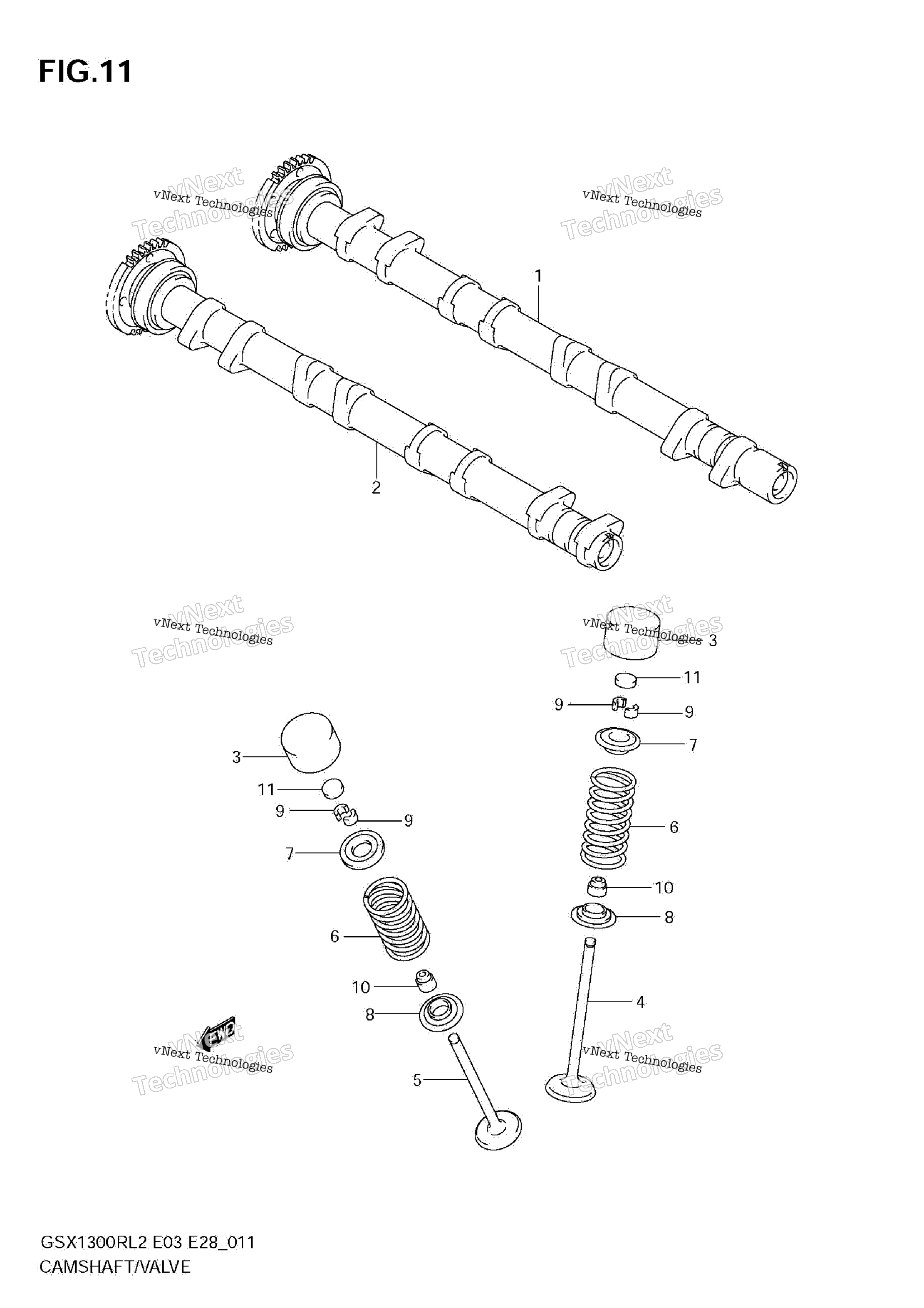 Camshaft / клапан