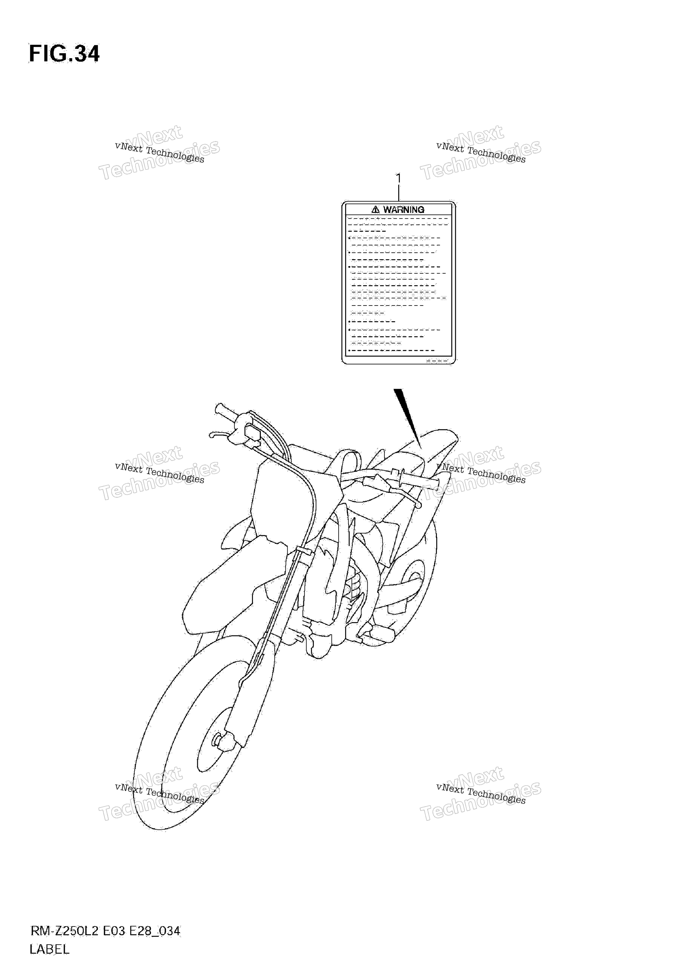 Шильдик (Rm-Z250l2 E28)