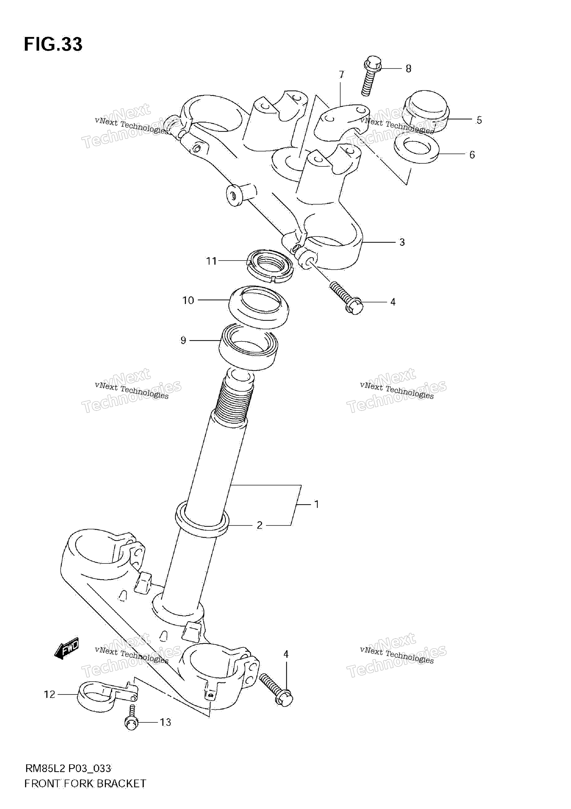Передняя часть Fork Bracket