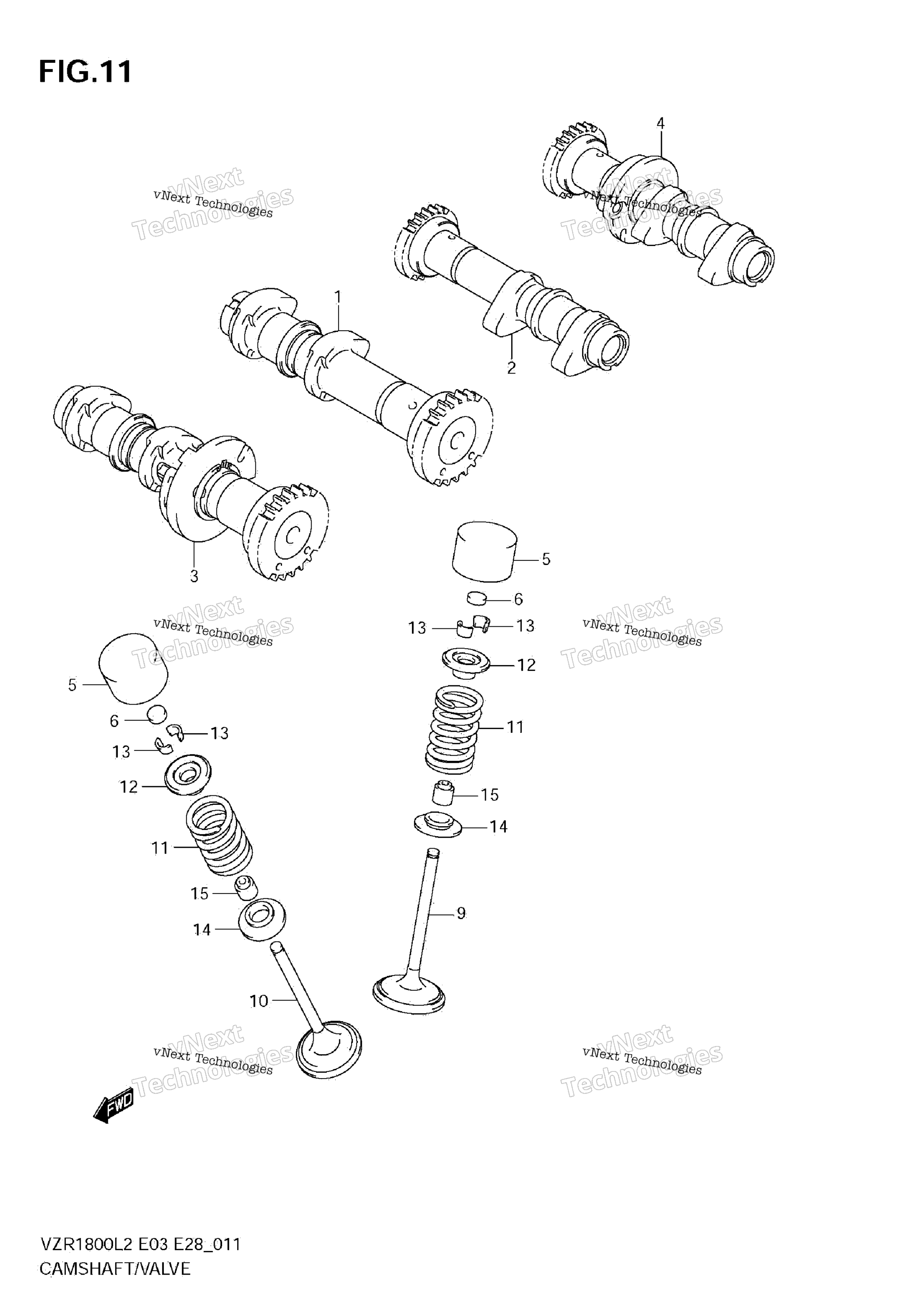 Camshaft / клапан