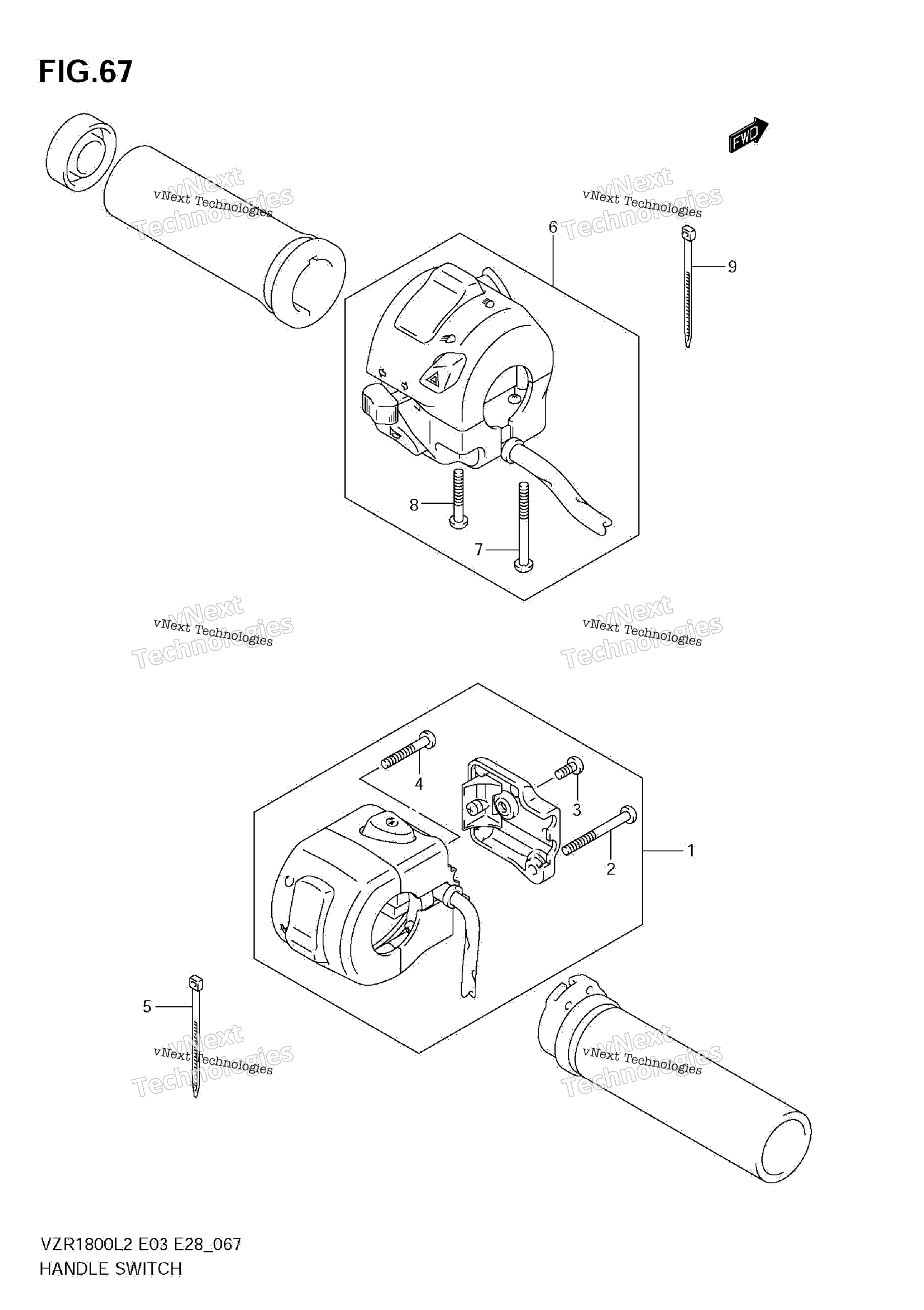 Переключатели на руле (Vzr1800 L2 E28)