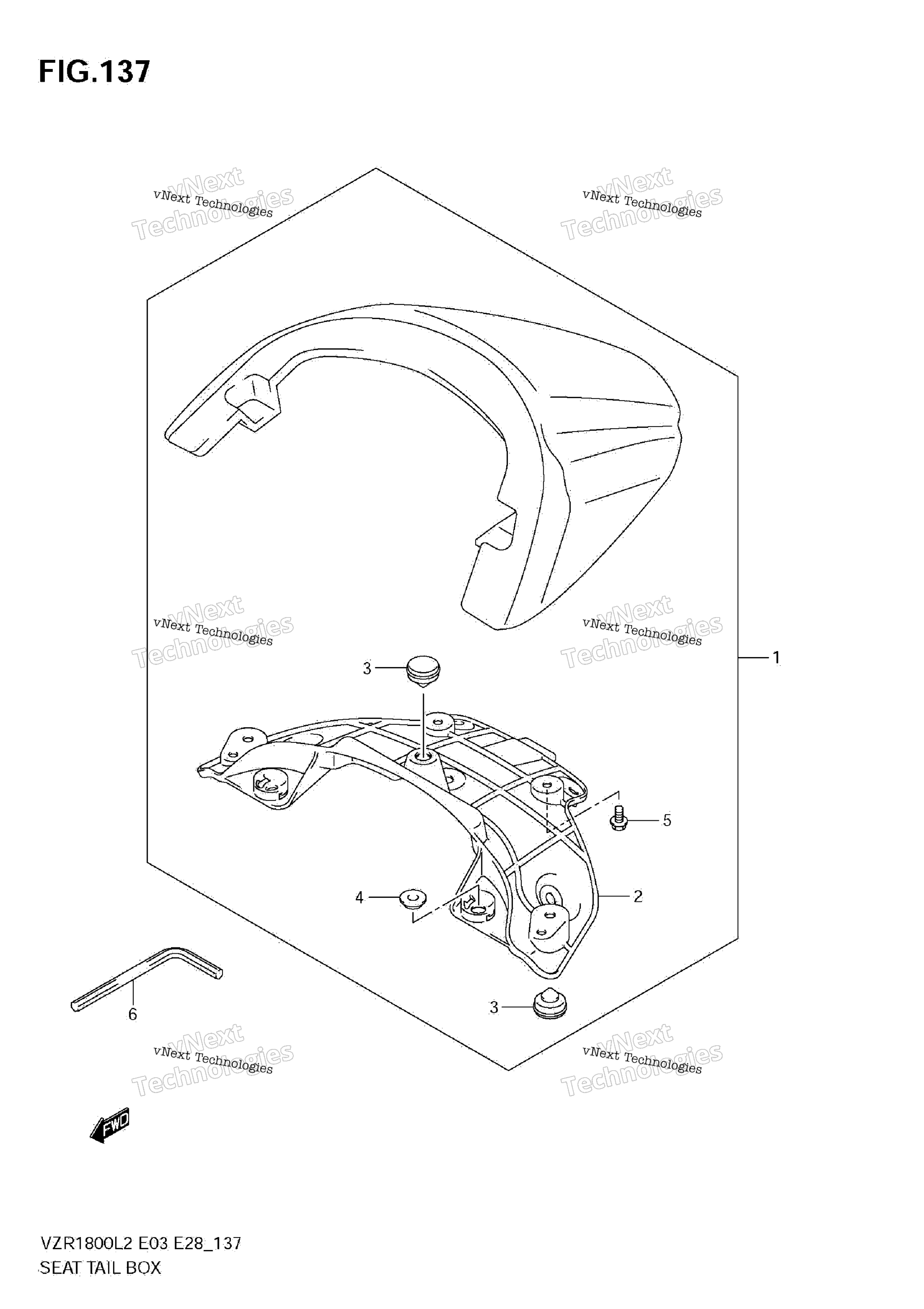 сиденье Tail Box (Vzr1800z L2 E03)