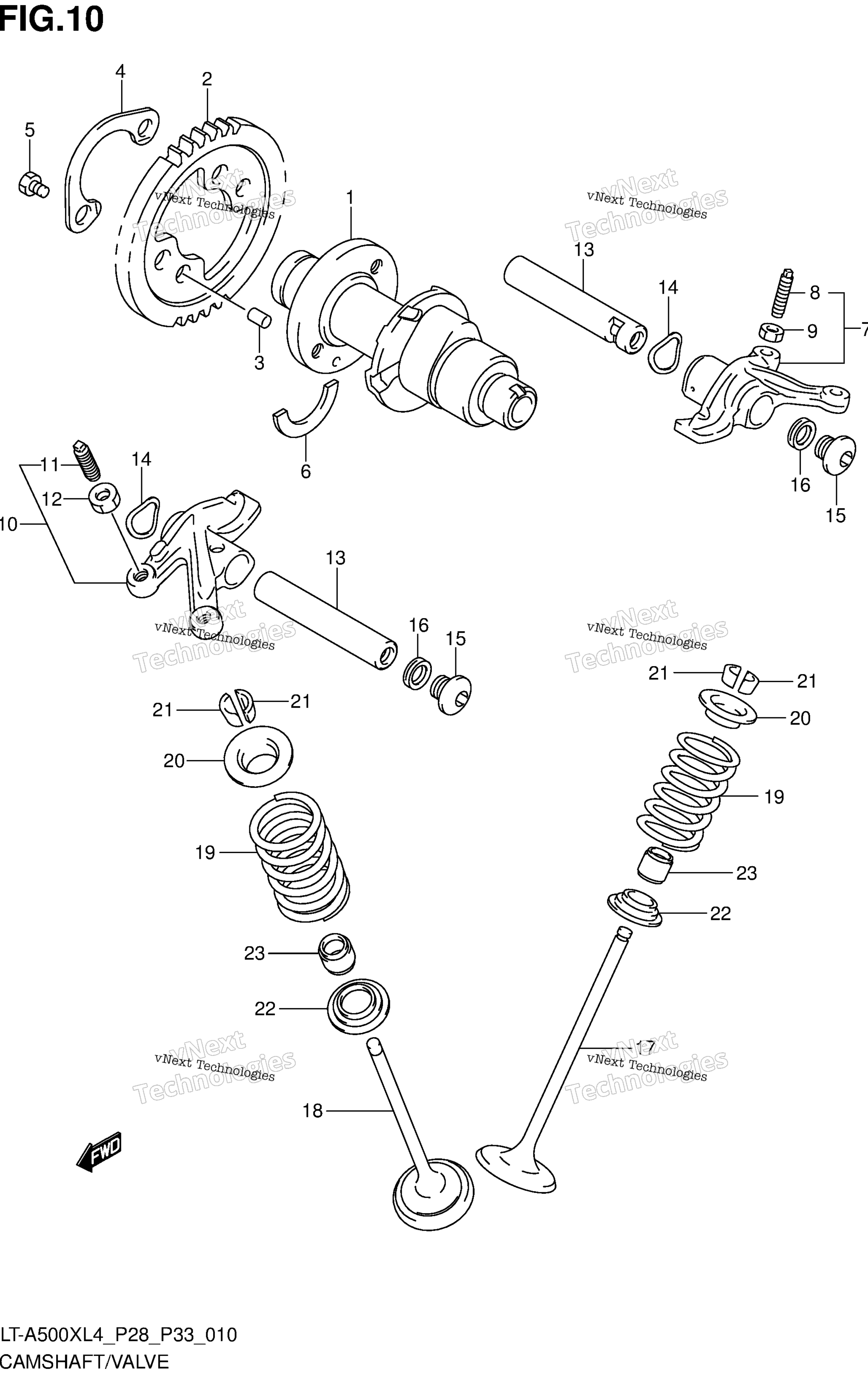 Camshaft / клапан