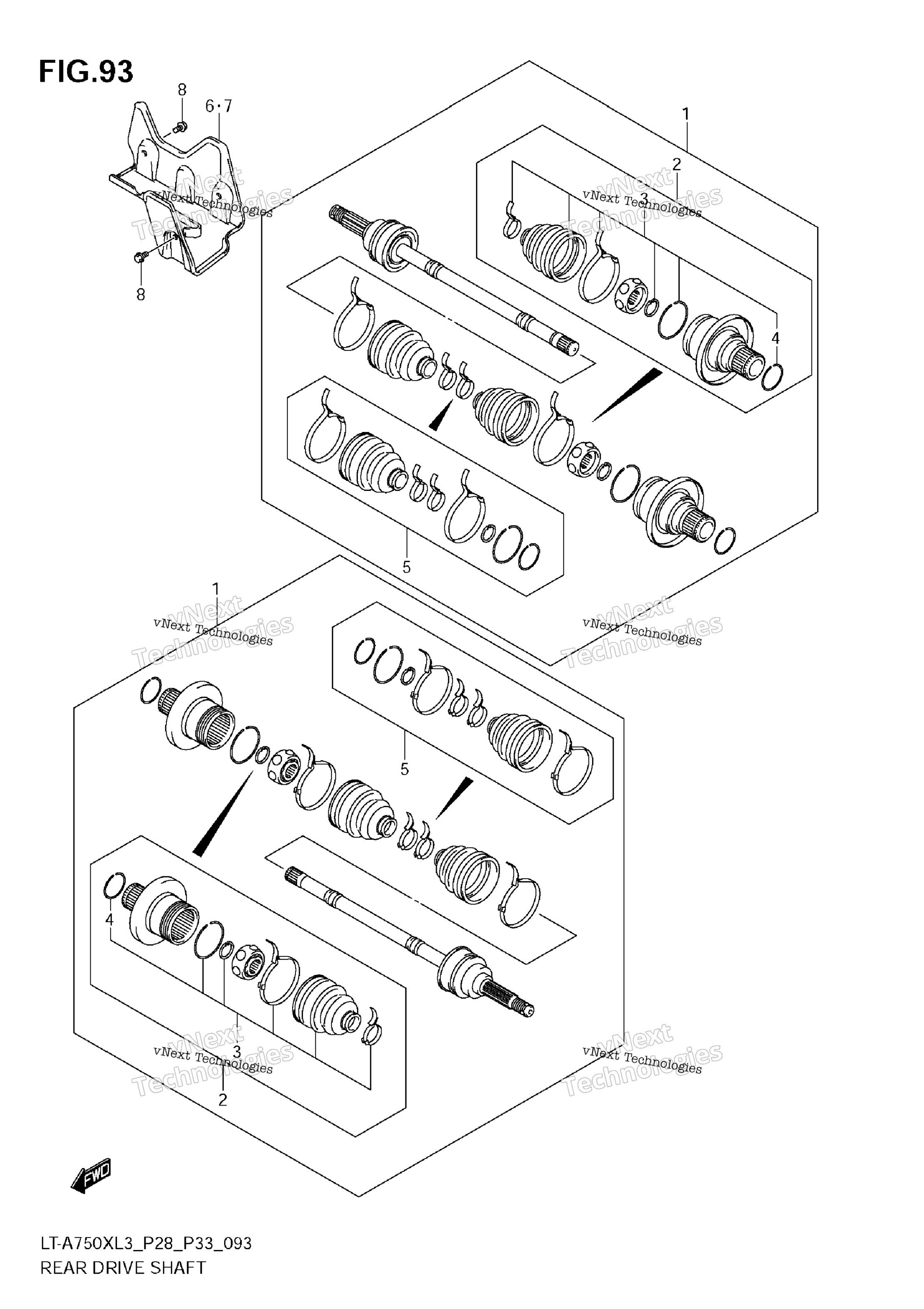 Задняя часть Drive Shaft