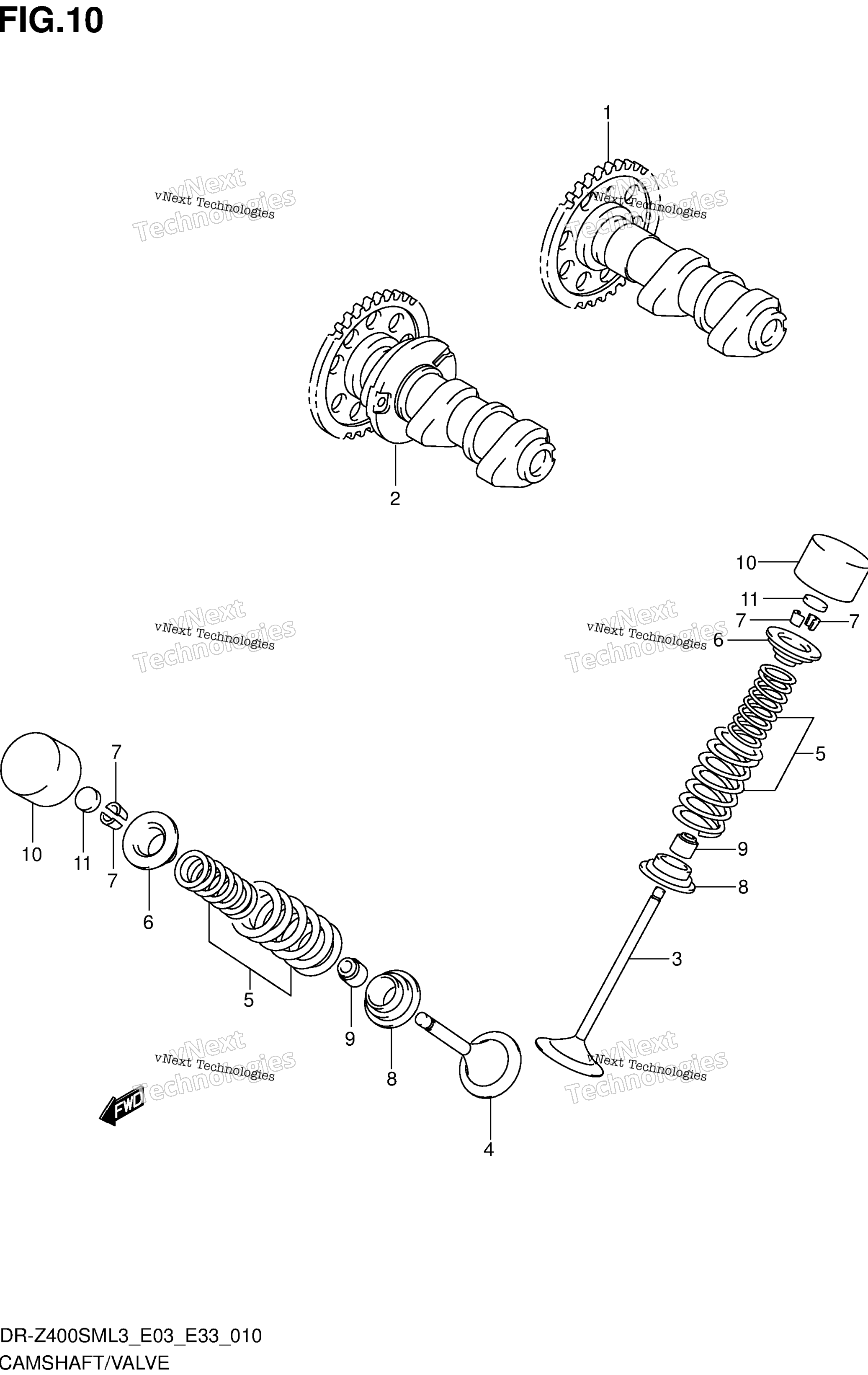 Camshaft / клапан