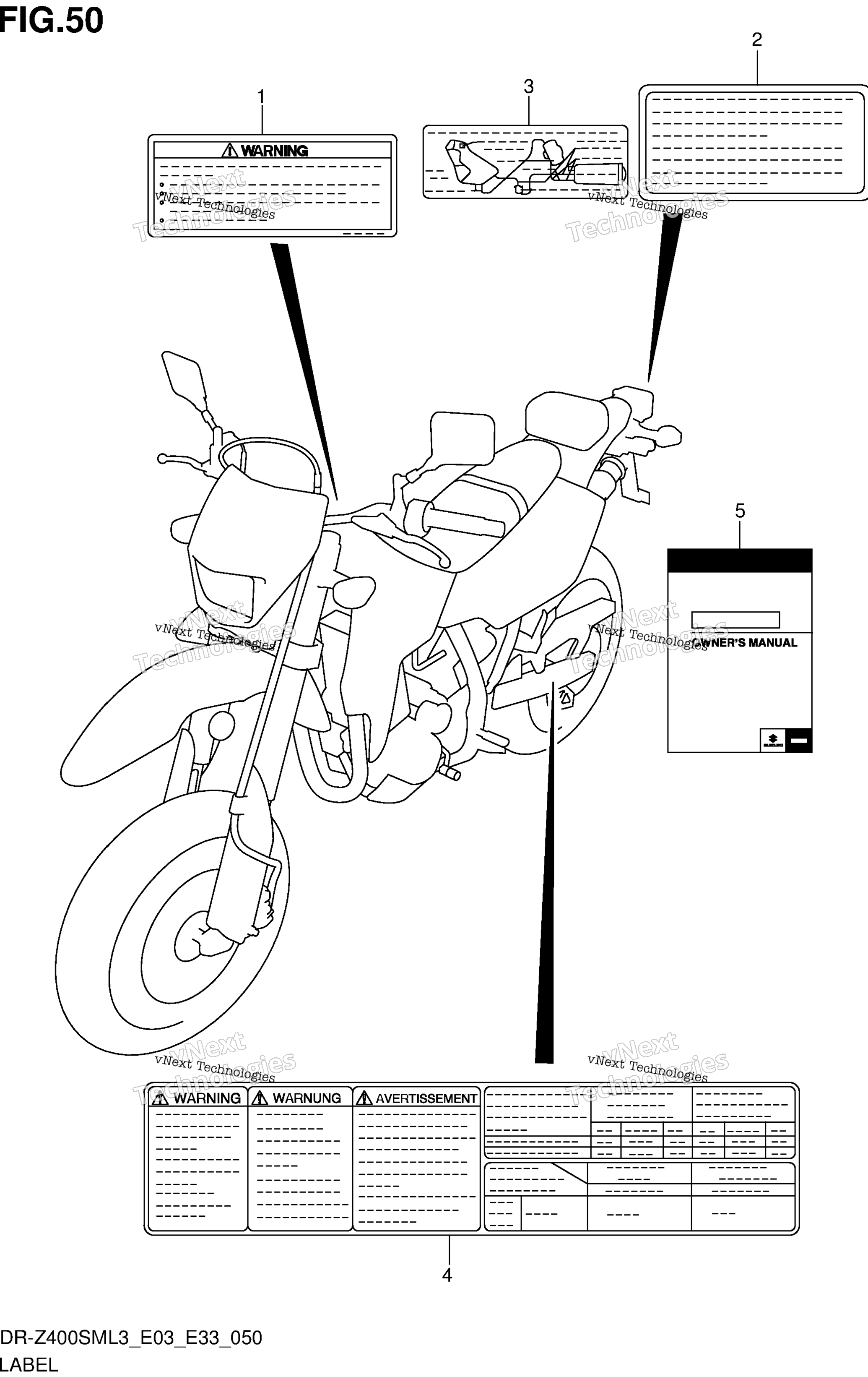 Шильдик (Dr-Z400sml3 E33)