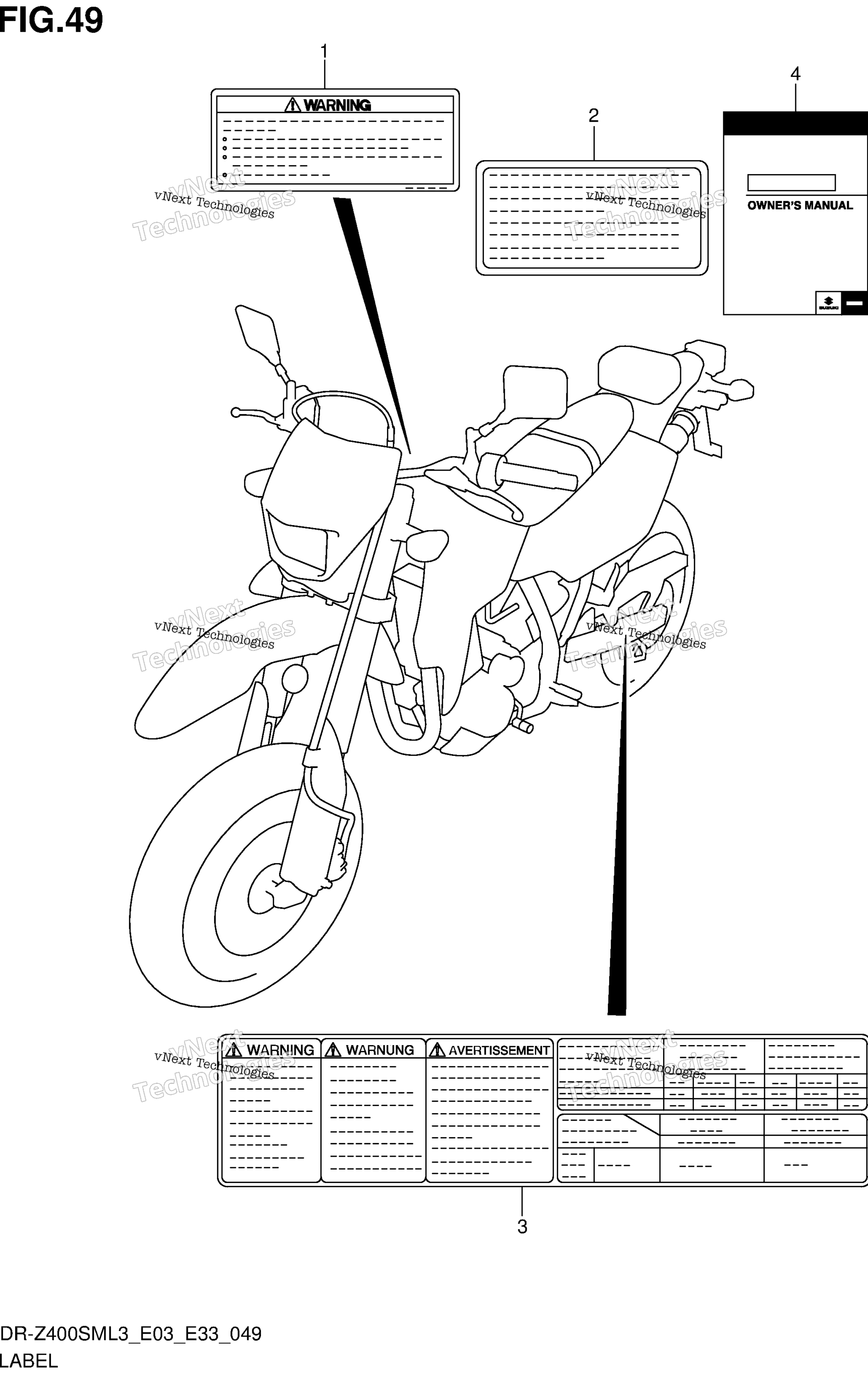 Шильдик (Dr-Z400sml3 E03)
