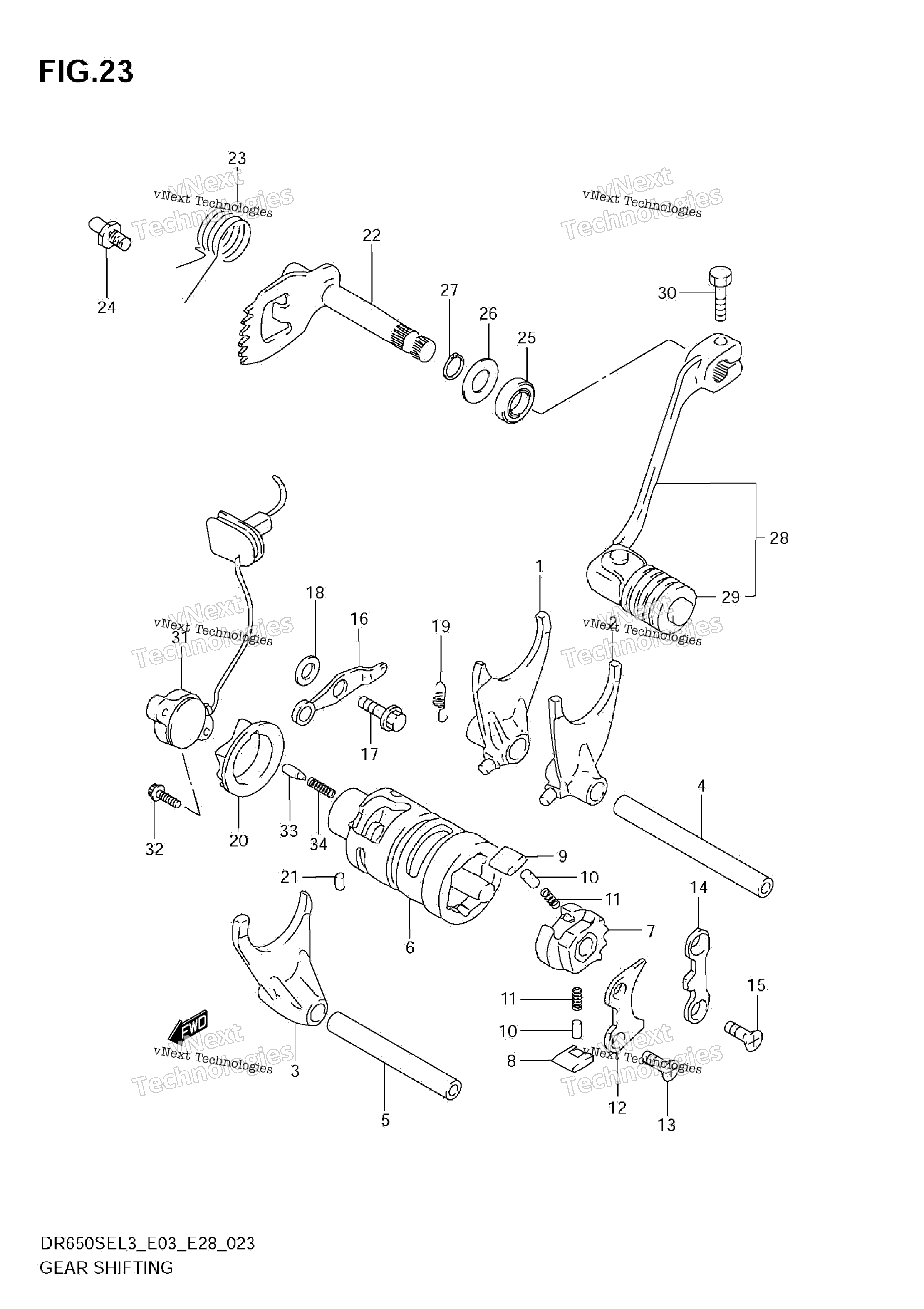 передача Shifting (Dr650sel3 E03)